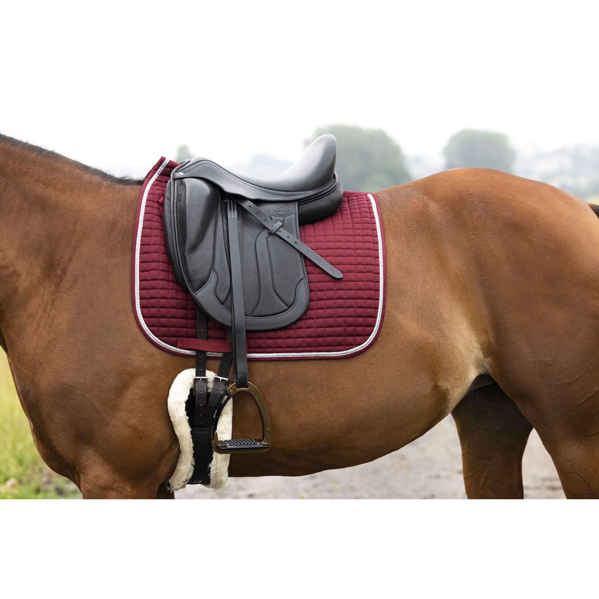 Riding World Girly saddle pad - Dressage Burgundy 204545033