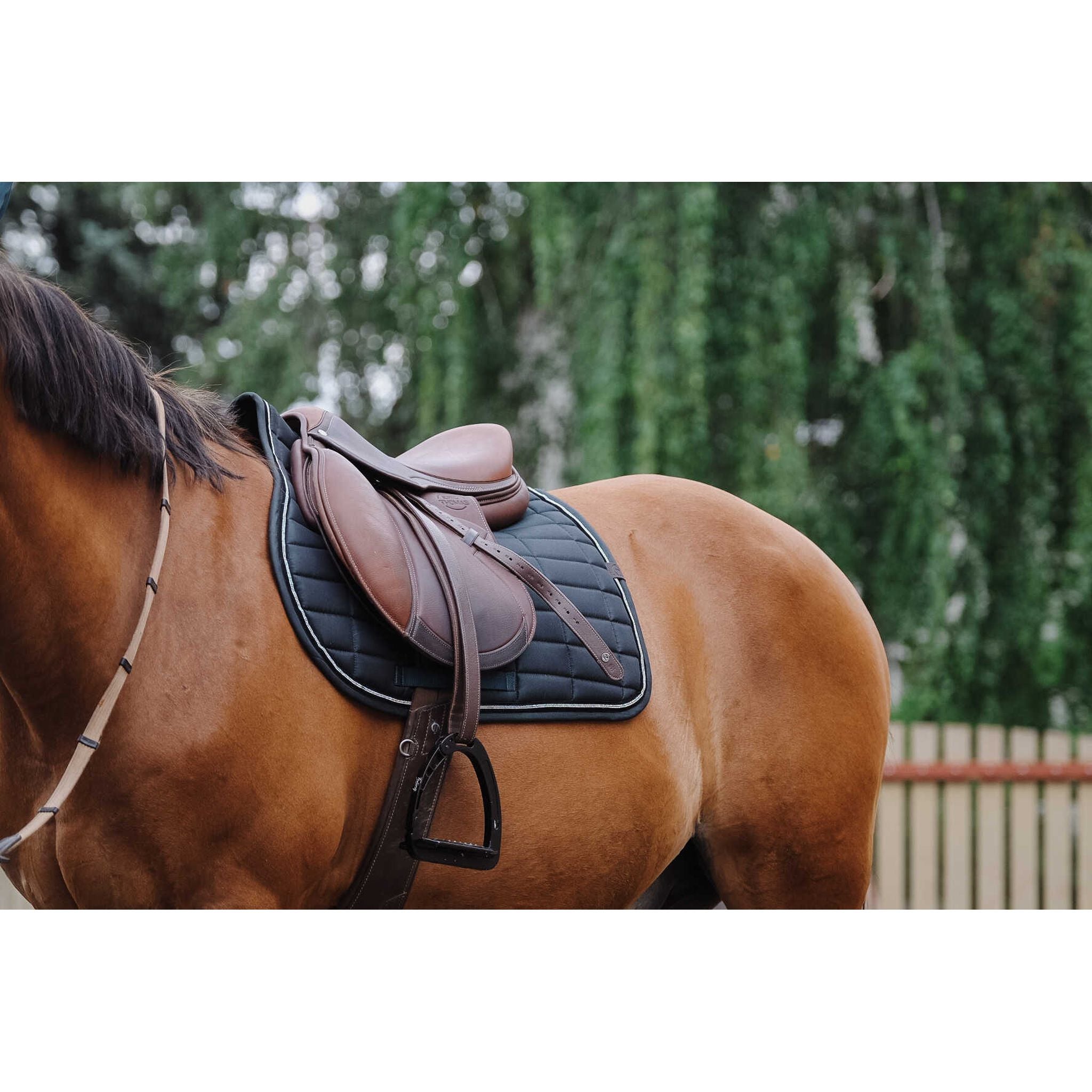 EQUITHÈME Domino All-Purpose Saddle Pad Green - 204782009_ambi_1