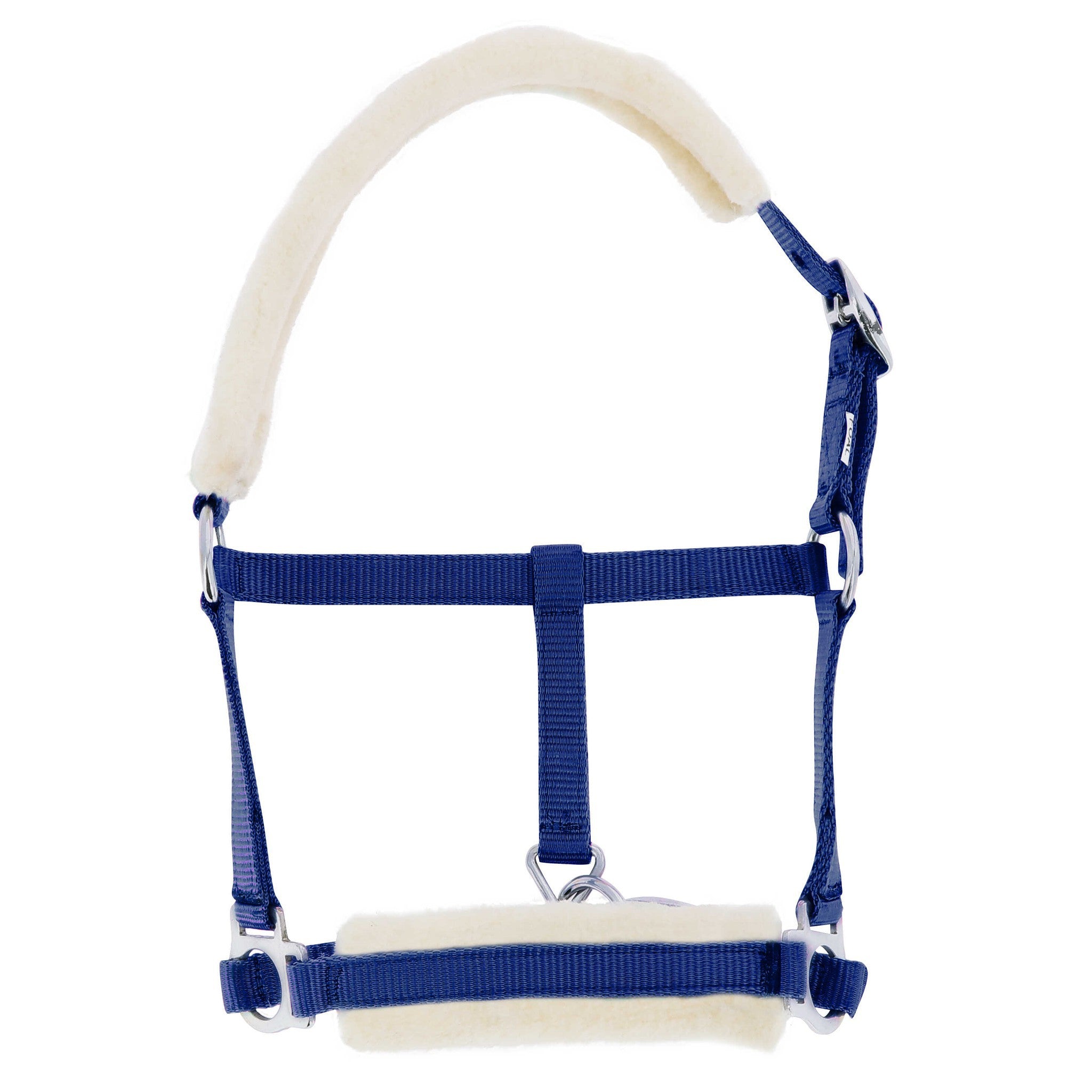 Riding World Foal synthetic sheepskin halter Royal blue 510022006