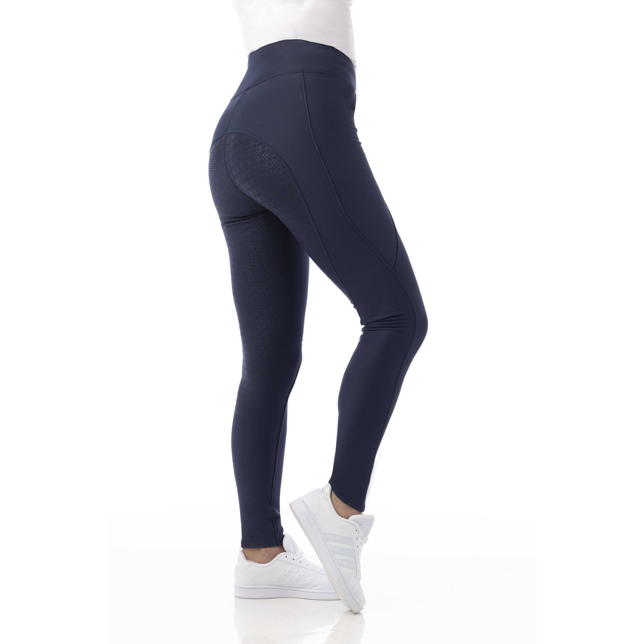 EQUITHÈME Dolomyt softshell Leggings full silicone - Ladies Navy blue 979143736