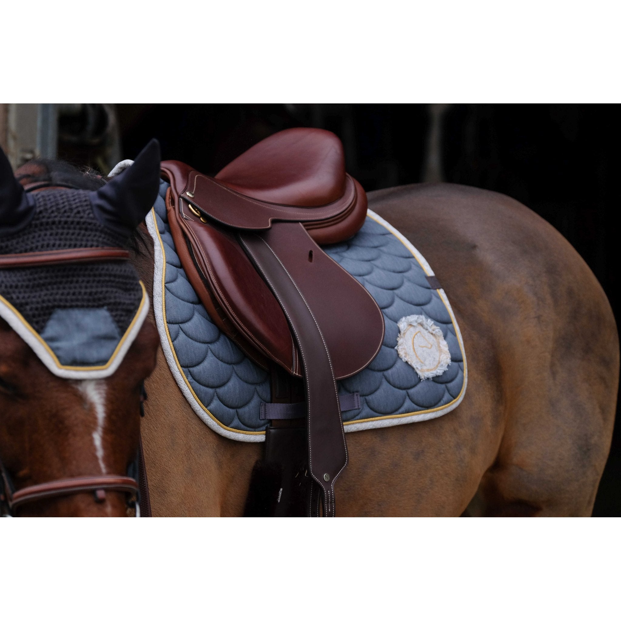 EQUITHÈME Denim All-Purpose Saddle Pad Grey - 204771011_ambi_2