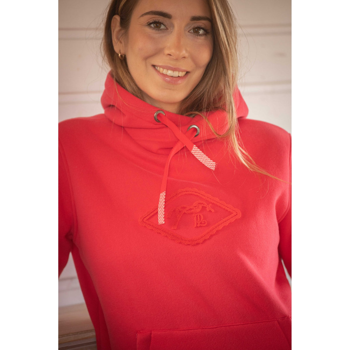 Pénélope Louison Sweatshirt - Women - Neon Red - 963307031_ambi_3