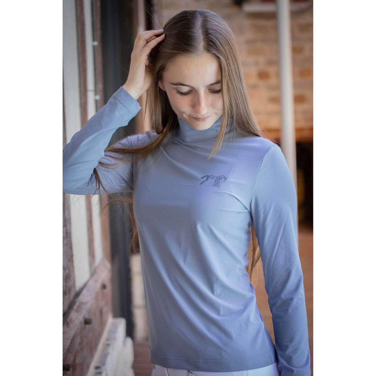 Pénélope Charlotte T-Shirt - Women - Blue / gray - 963431191_ambi_3