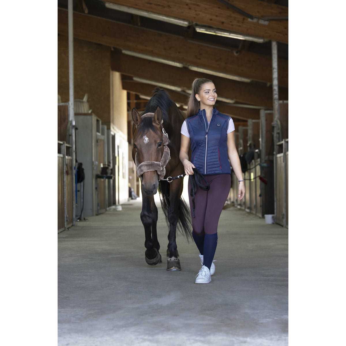 EQUITHÈME Luna Safety Vest - Women - Navy blue - 978054072_ambi_1