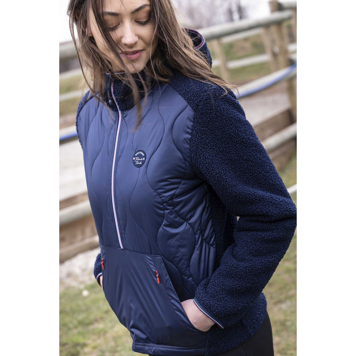 EQUITHÈME Celia Anorak - Women - Navy blue - 978110072_ambi_7