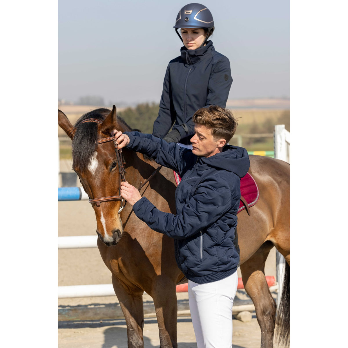 Pro Series Diagonal Show Coat - Men - Navy blue - 978651073_ambi_2