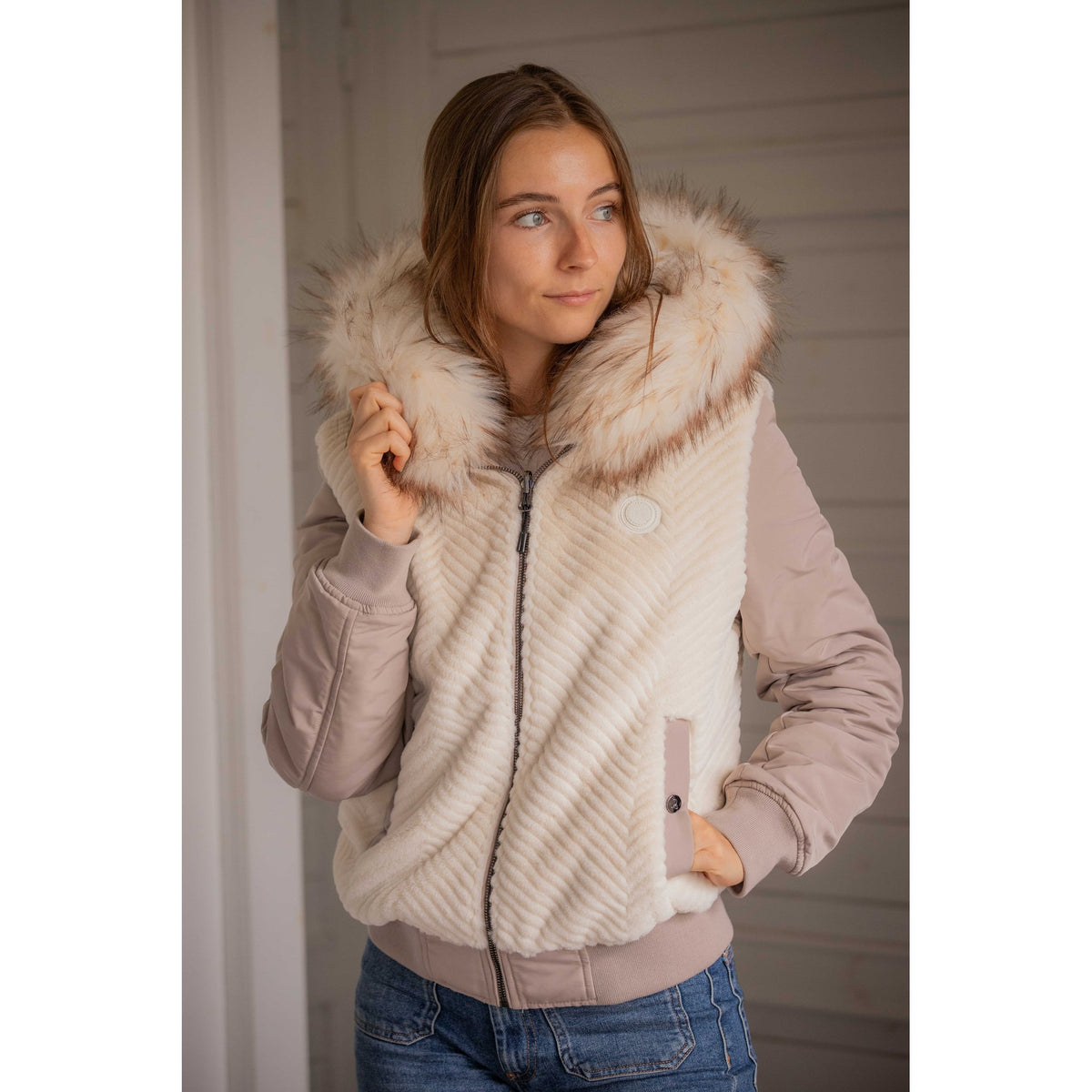 Pénélope PL-Lyon Reversible Jacket - Women - Ecru - 978827271_ambi_14