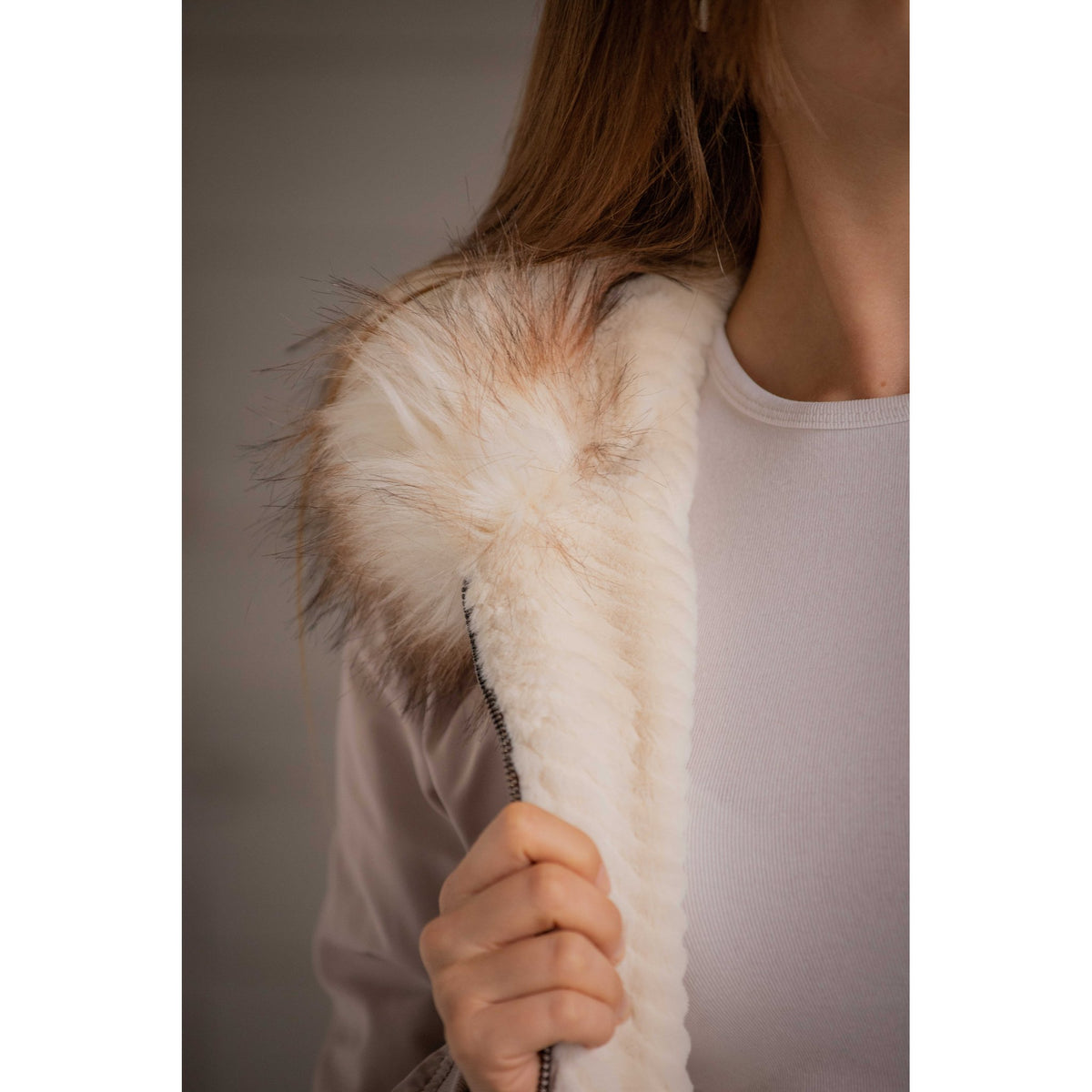 Pénélope PL-Lyon Reversible Jacket - Women - Ecru - 978827271_ambi_3