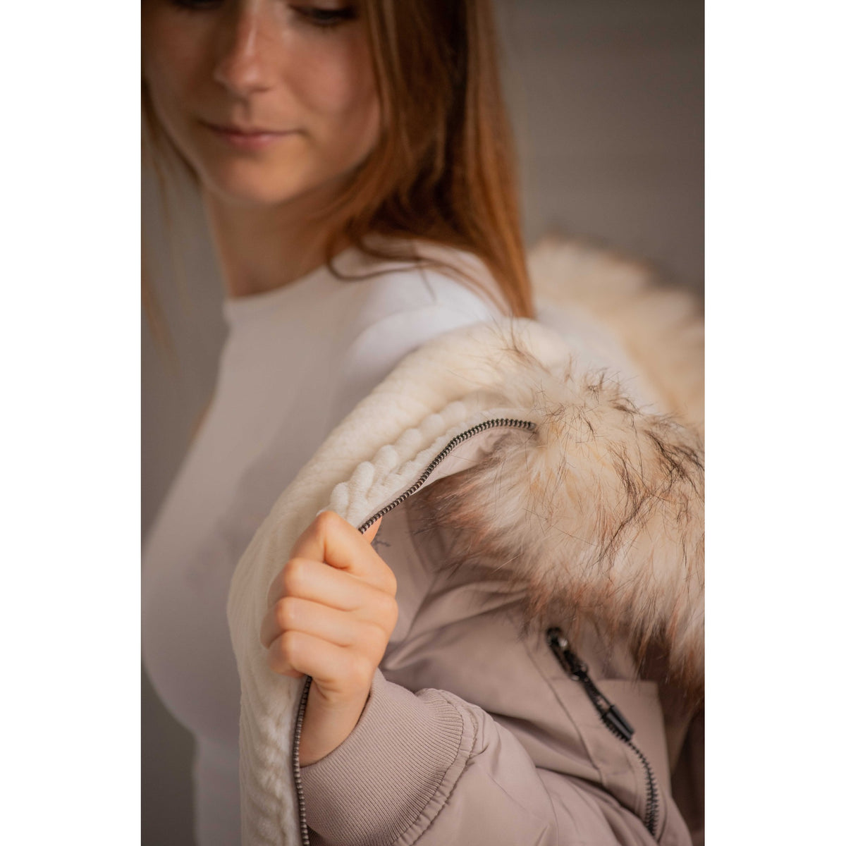 Pénélope PL-Lyon Reversible Jacket - Women - Ecru - 978827271_ambi_5