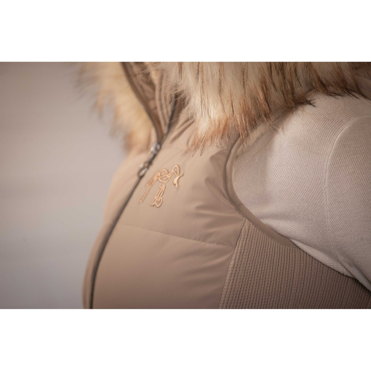 Pénélopé PL-Louxia Down Jacket - Women - Taupe - 978830271_ambi_6