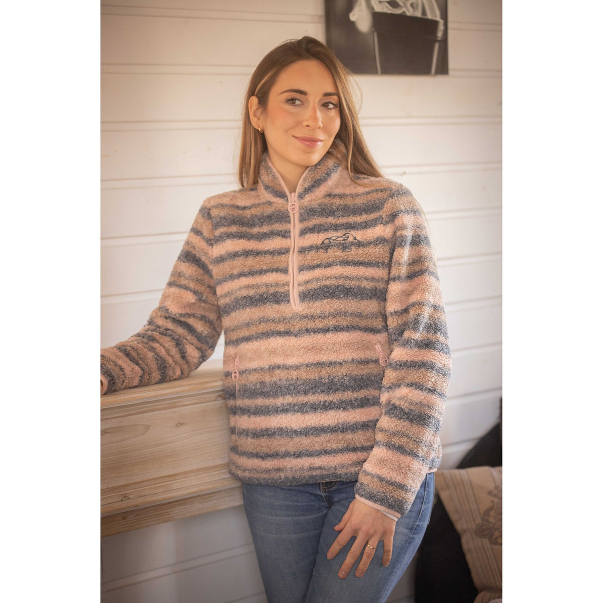 Pénélope PL-Opaline Jacket - Women - Pink/grey - 978925131_ambi_1