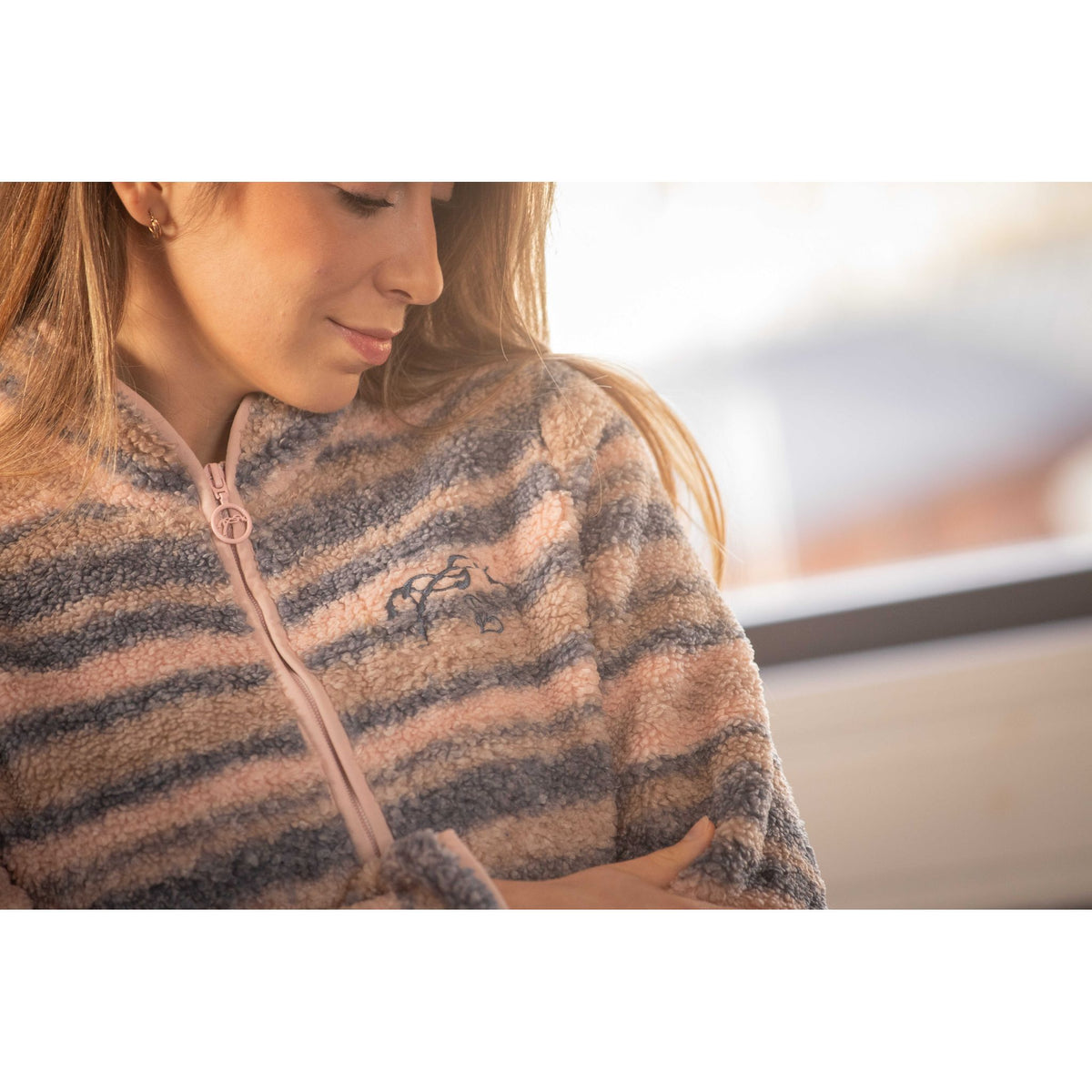 Pénélope PL-Opaline Jacket - Women - Pink/grey - 978925131_ambi_6