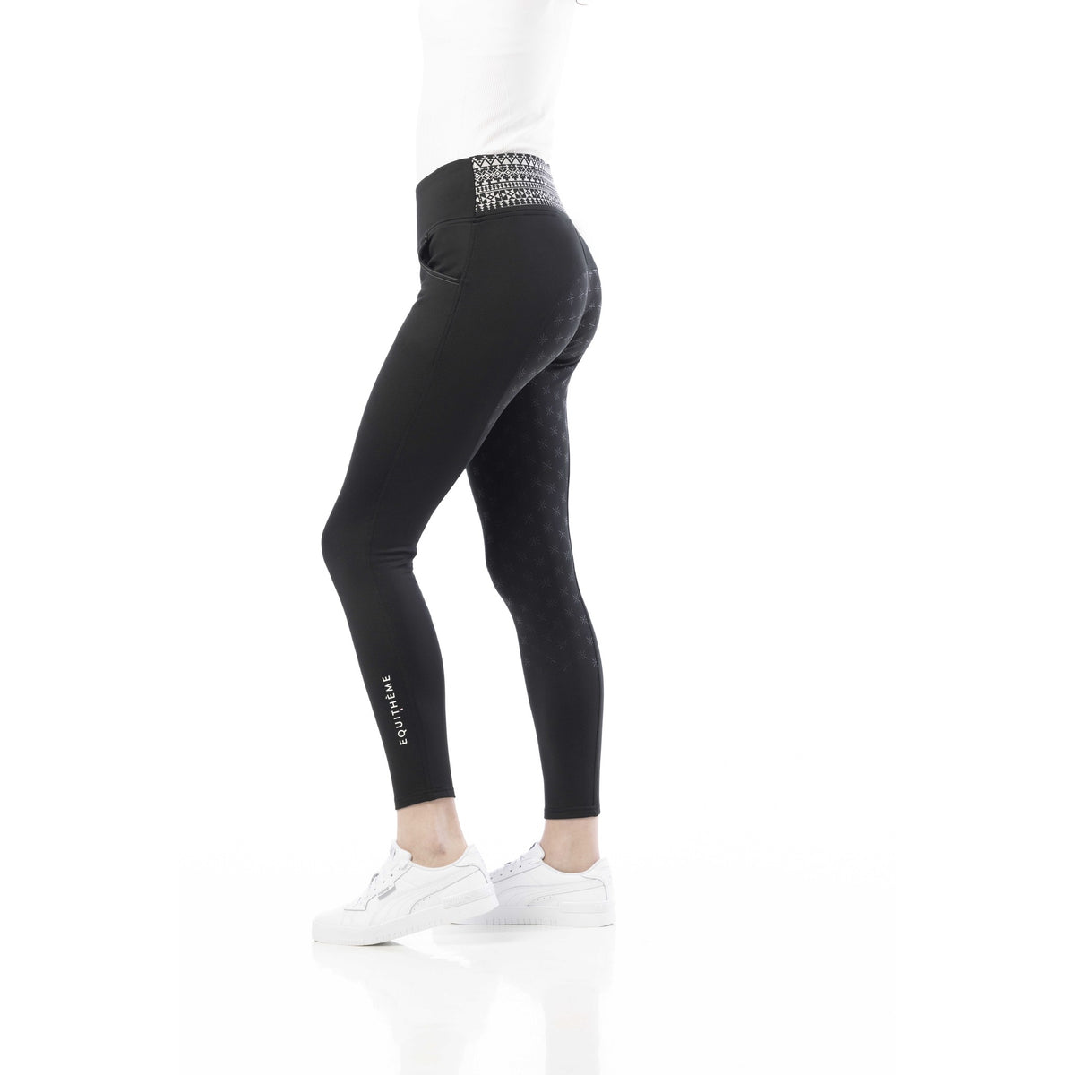 EQUITHÈME Tatiana Silicone Grip Riding Tights - Women - Black - 979146036_packshot_1
