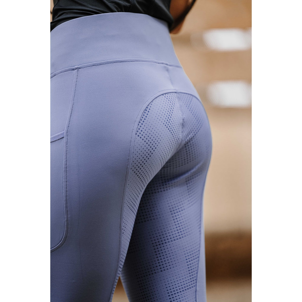 EQUITHÈME Flora Silicone Grip Riding Tights - Women - Purple - 979163636_ambi_8