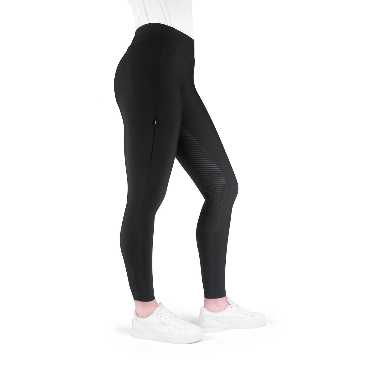 K by EQUITHÈME K-Grip Silicone Riding Leggings - Women - Black - 979173236_packshot_3
