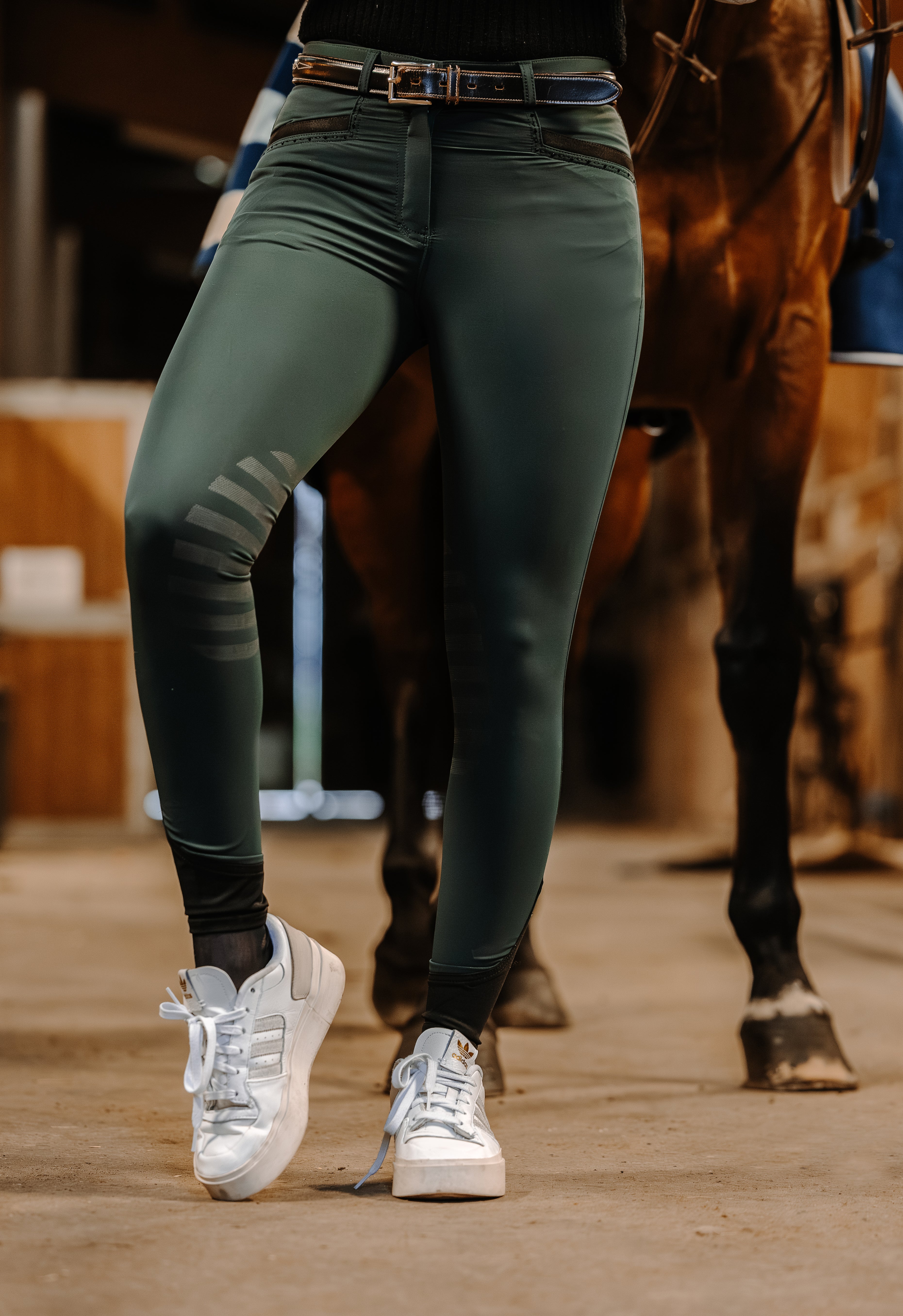 EQUITHÈME Safir Breeches - Ladies Green