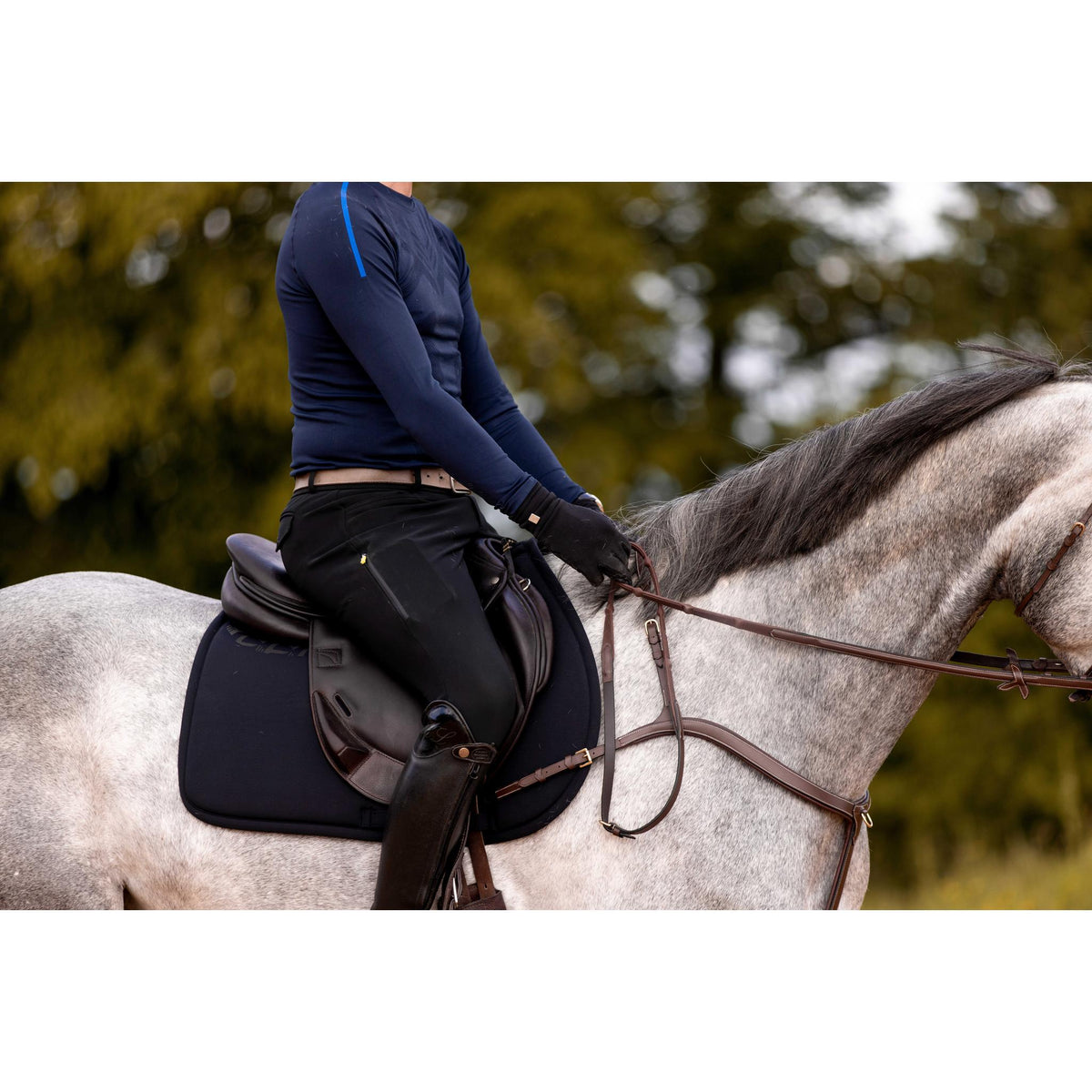 K by EQUITHÈME K-Skill Silicone Seat Riding Breeches - Men - Black - 979370240_ambi_2
