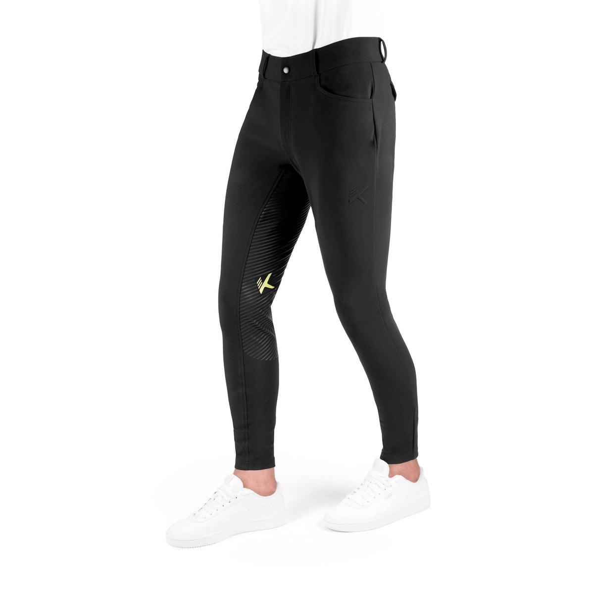 K by EQUITHÈME K-Skill Silicone Seat Riding Breeches - Men - Black - 979370240_packshot_4