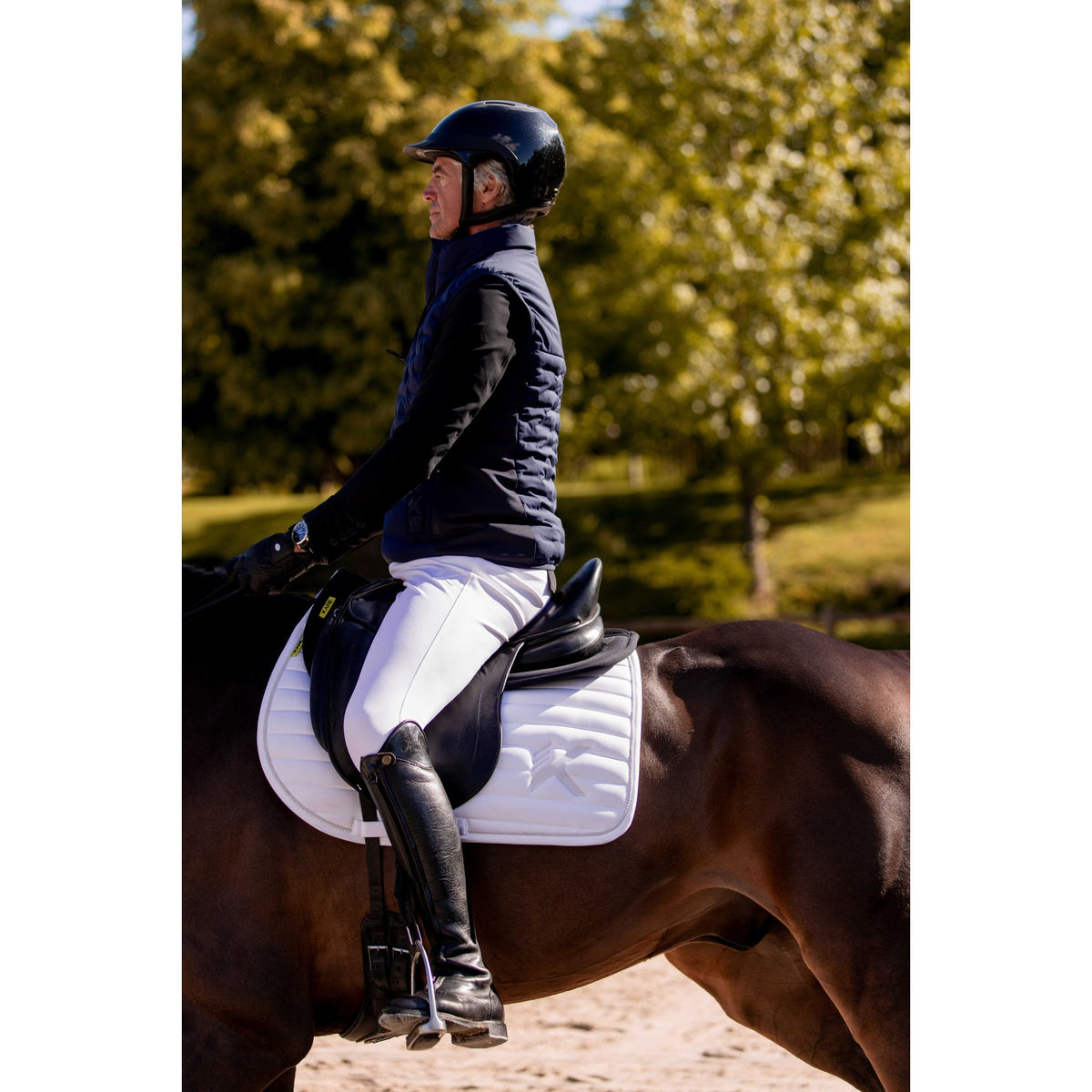 K by EQUITHÈME K-Technik Riding Breeches - Men - White - 979371140_ambi_1