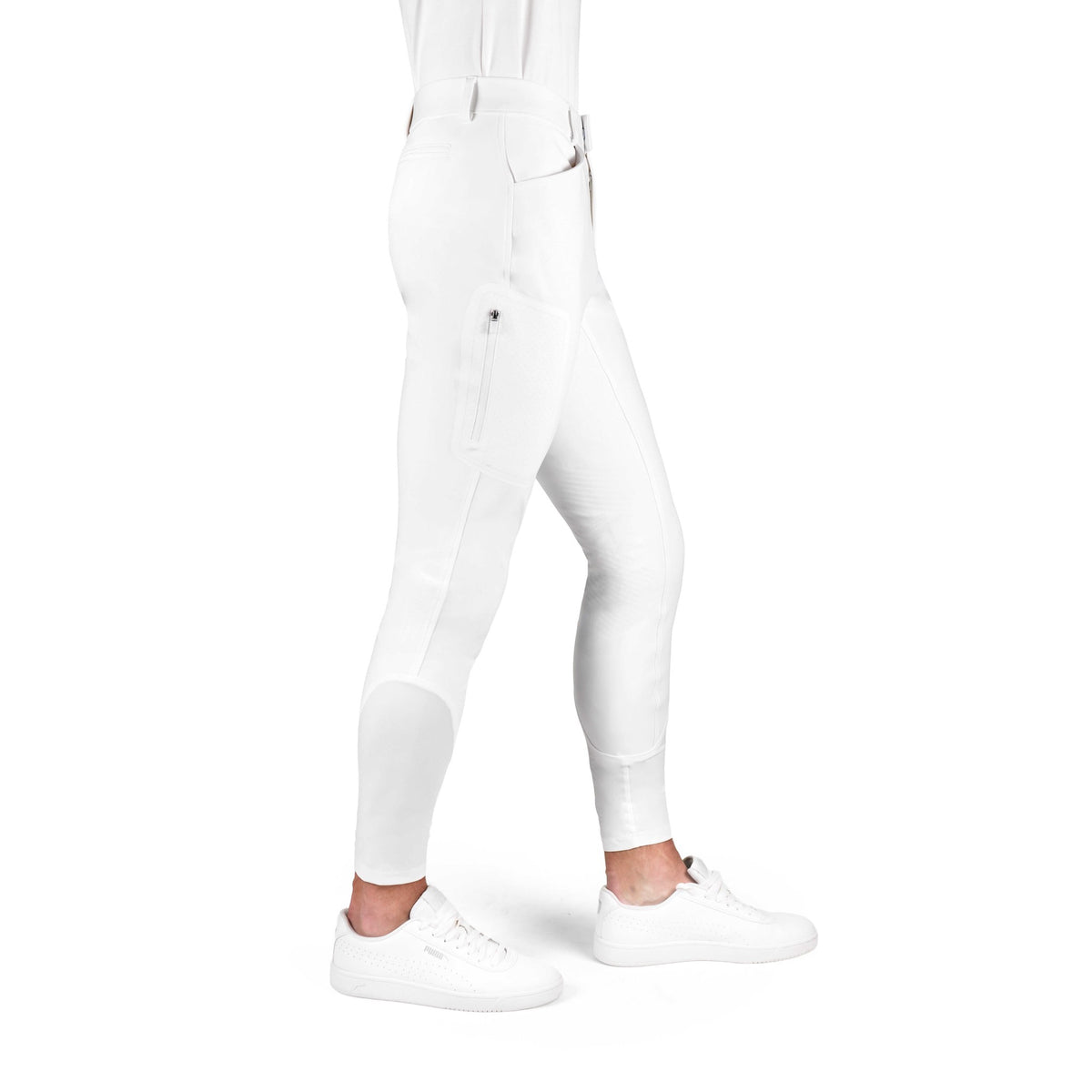 K by EQUITHÈME K-Technik Riding Breeches - Men - White - 979371140_packshot_2