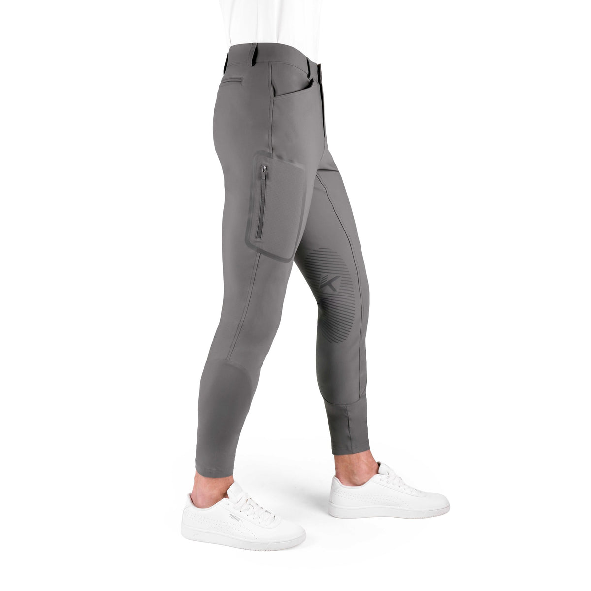 K by EQUITHÈME K-Technik Riding Breeches - Men - Dark grey - 979371640_packshot_2