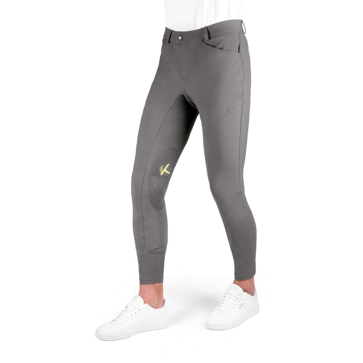 K by EQUITHÈME K-Technik Riding Breeches - Men - Dark grey - 979371640_packshot_4