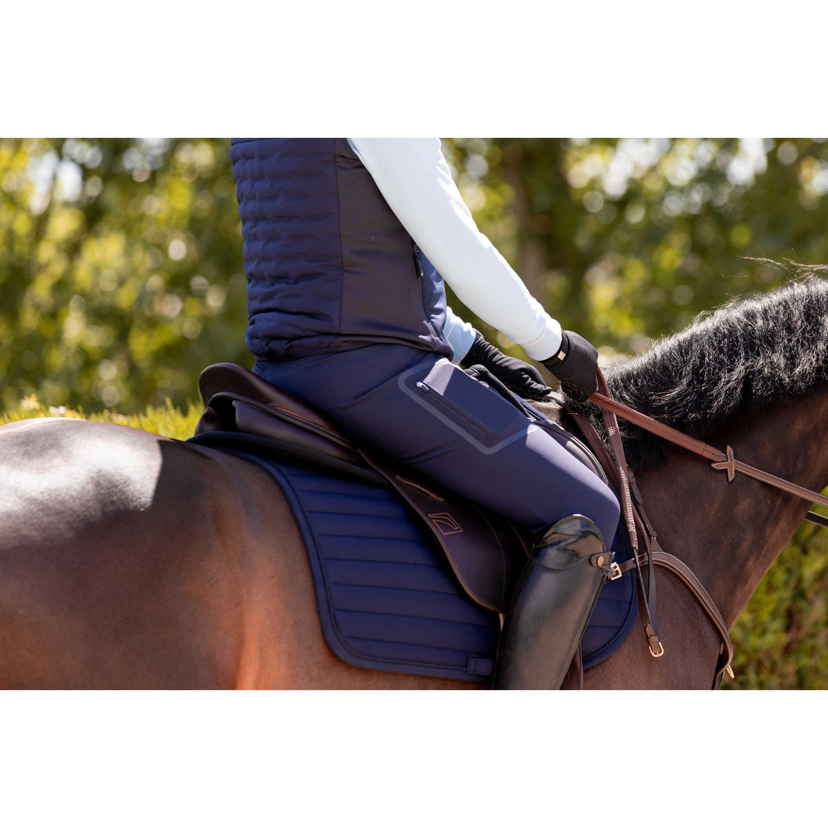 K by EQUITHÈME K-Technik Riding Breeches - Men - Navy blue - 979371740_ambi_6