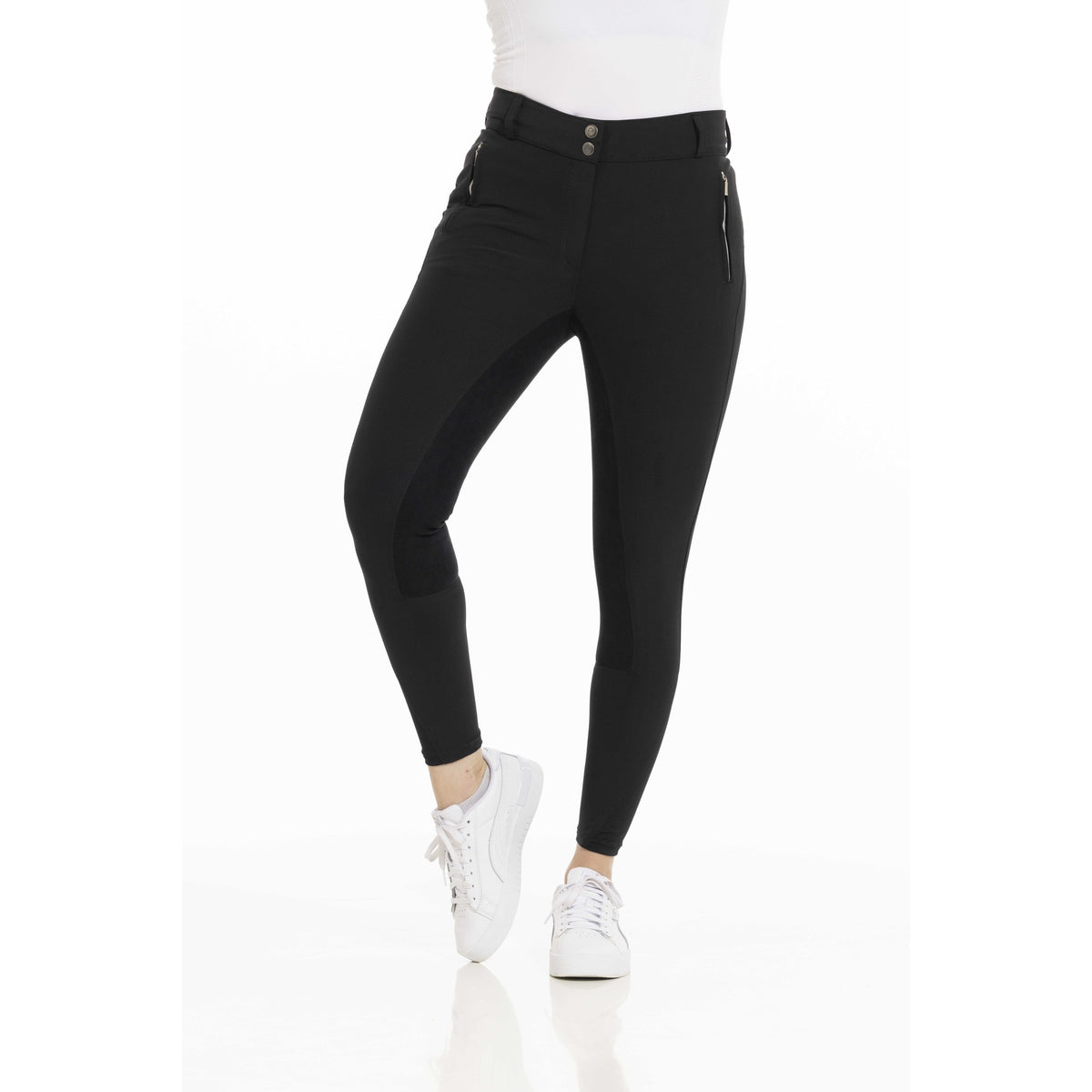 EQUITHÈME Nicole Clarino Full Seat Riding Breeches - Women - Black - 979572236_packshot_7