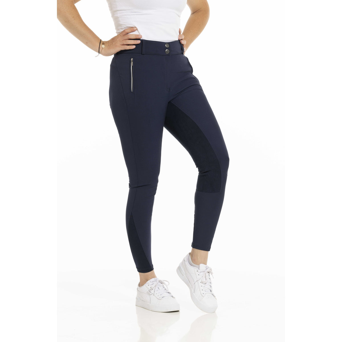 EQUITHÈME Nicole Clarino Full Seat Riding Breeches - Women - Navy blue - 979572736_packshot_5