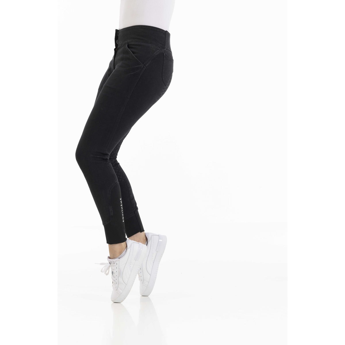 EQUITHÈME Jena Silicone Grip Denim Jeans - Women's - Grey - 979684036_packshot_1
