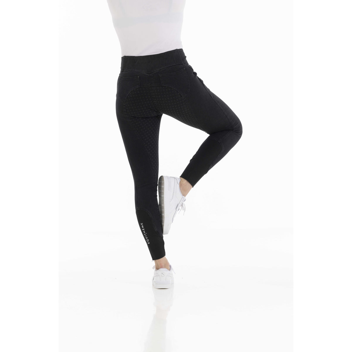 EQUITHÈME Jena Silicone Grip Denim Jeans - Women's - Grey - 979684036_packshot_5