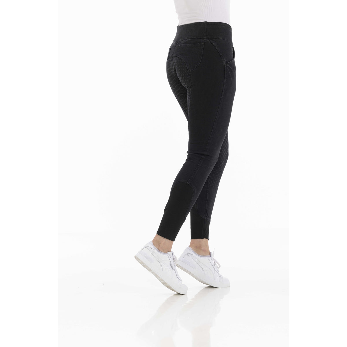 EQUITHÈME Jena Silicone Grip Denim Jeans - Women's - Grey - 979684036_packshot_6