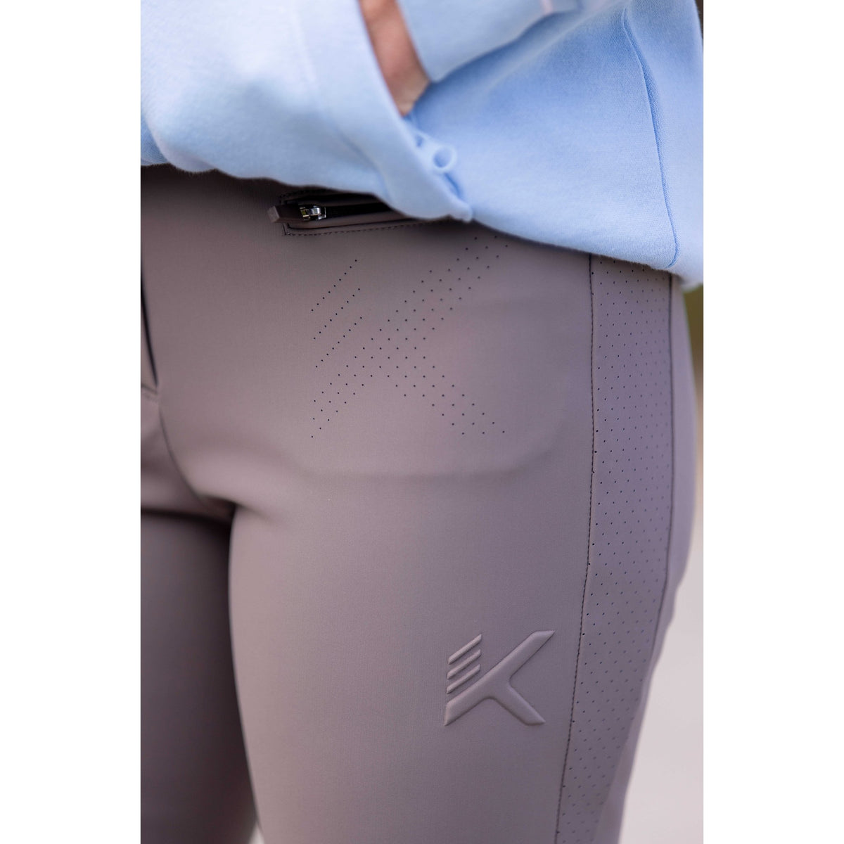 K by EQUITHÈME K-Explore Riding Breeches - Women - Dark grey - 979844036_ambi_3