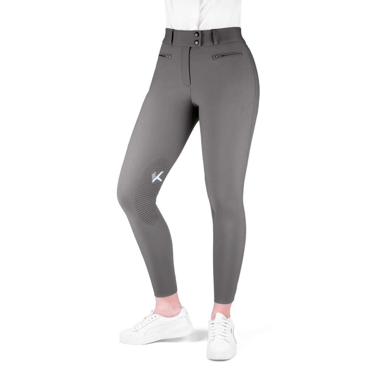 K by EQUITHÈME K-Explore Riding Breeches - Women - Dark grey - 979844036_packshot_2