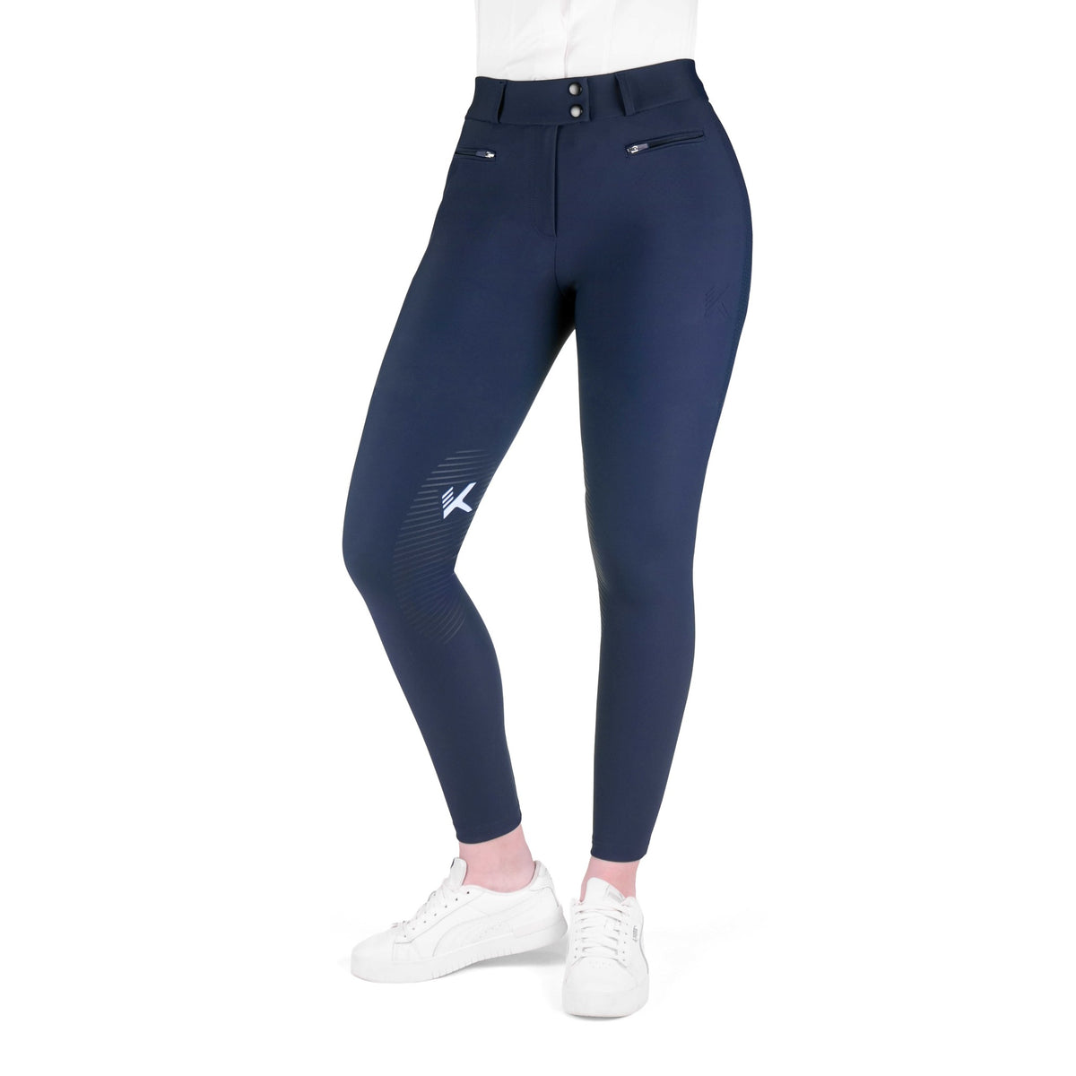 K by EQUITHÈME K-Explore Riding Breeches - Women - Navy blue - 979844736_packshot_2