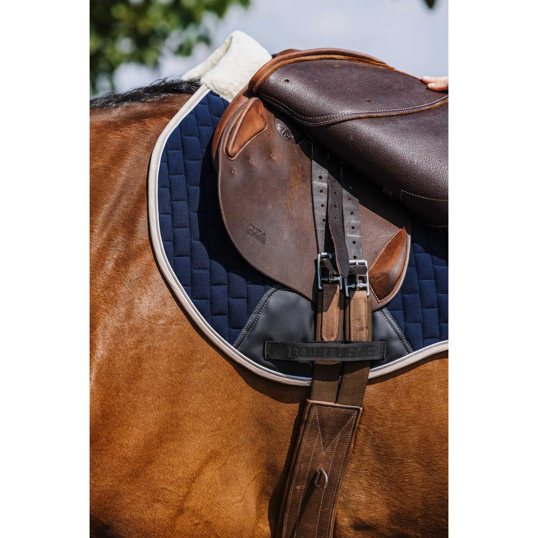 EQUITHÈME Dinard Saddle Pad - All purpose Navy blue 204007007