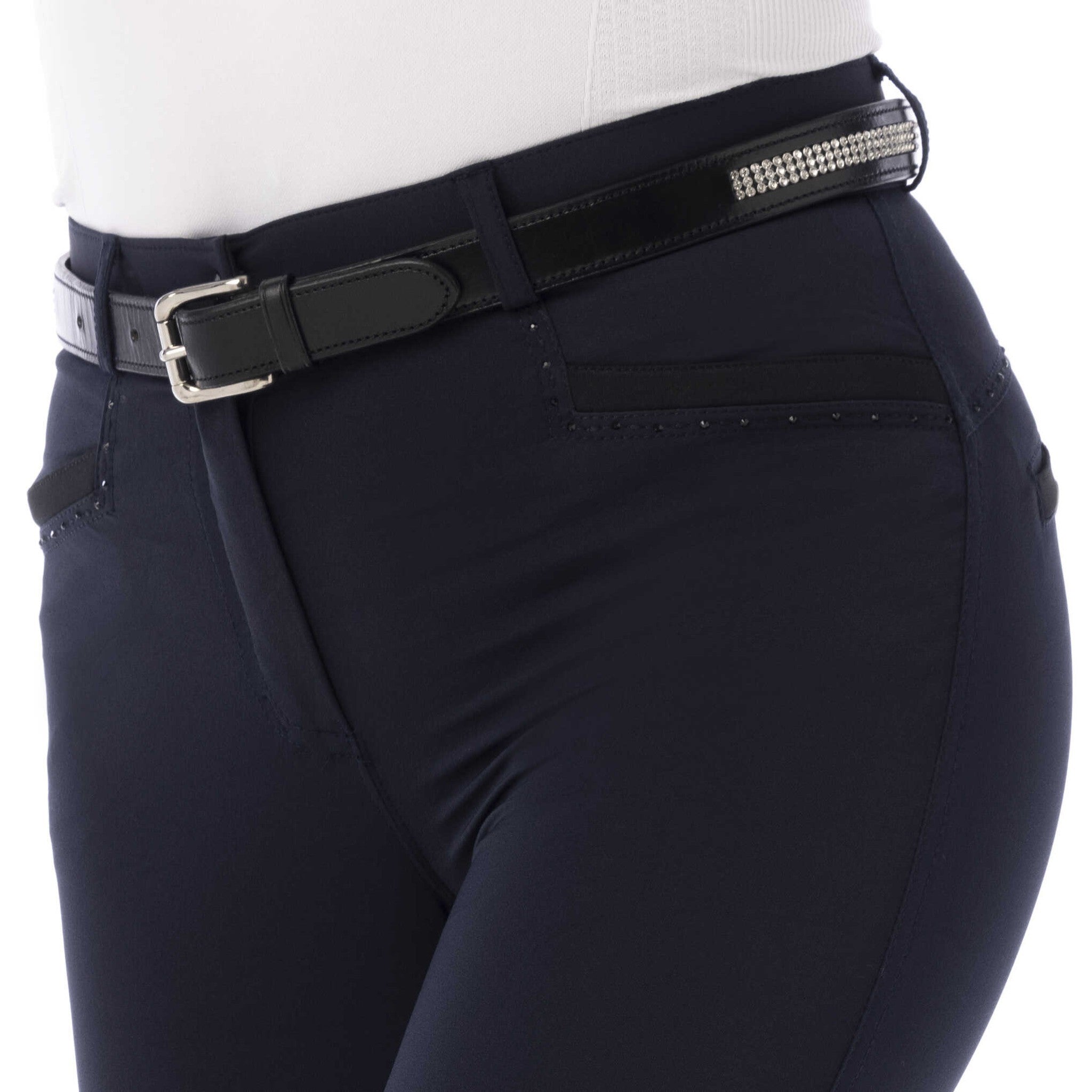 EQUITHÈME Safir Breeches - Ladies Navy blue/black 979357736