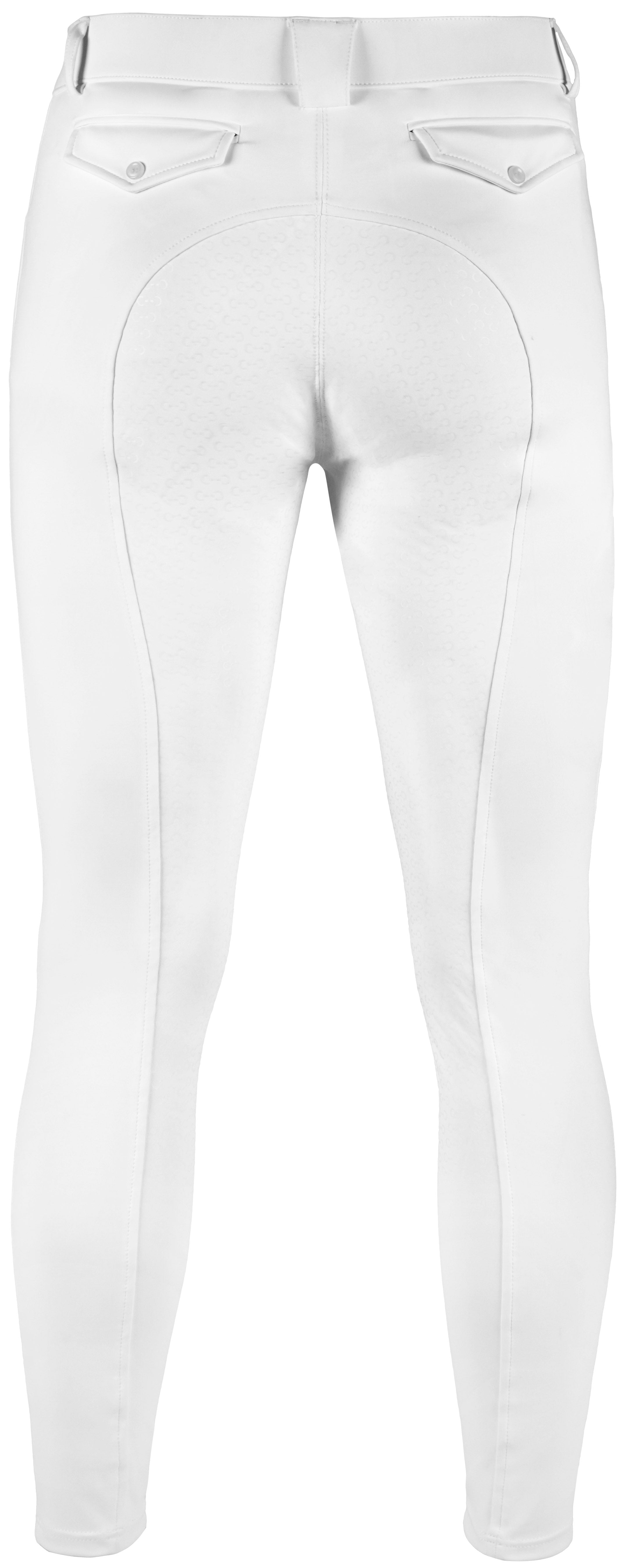 Riding World River Silicone Seat Breeches - Men White