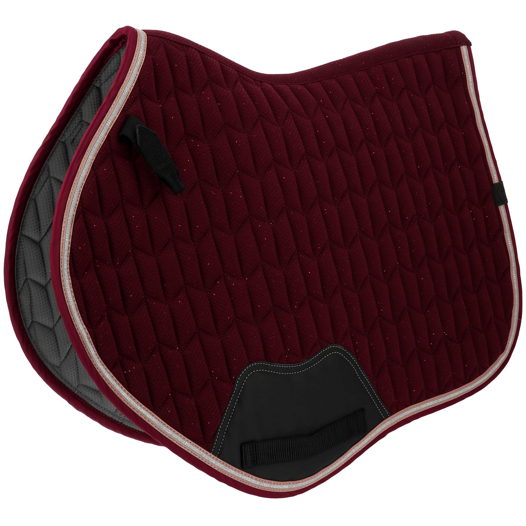 EQUITHÈME Éclat Saddle Pad - All purpose Burgundy 204008033