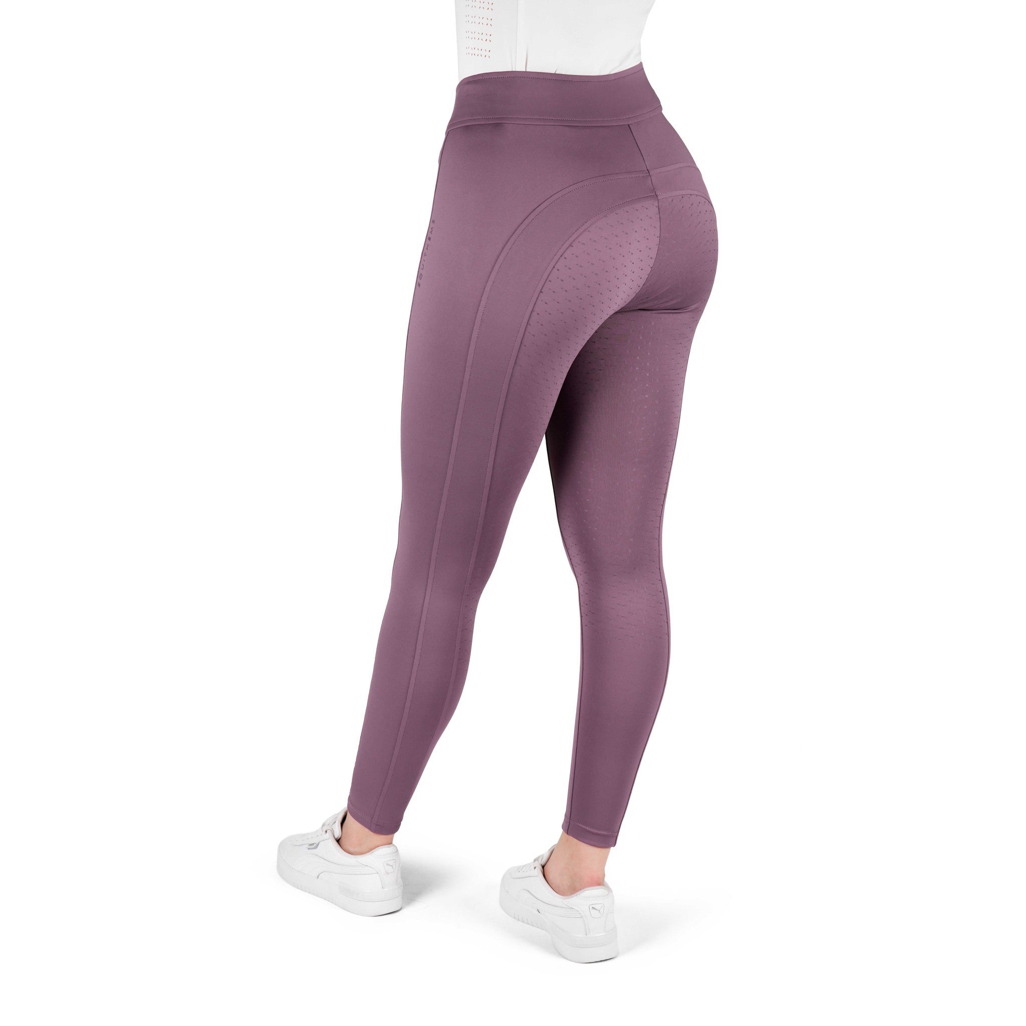 EQUITHÈME Birdy Full Seat Silicone Leggings - Ladies Lilac 979171336