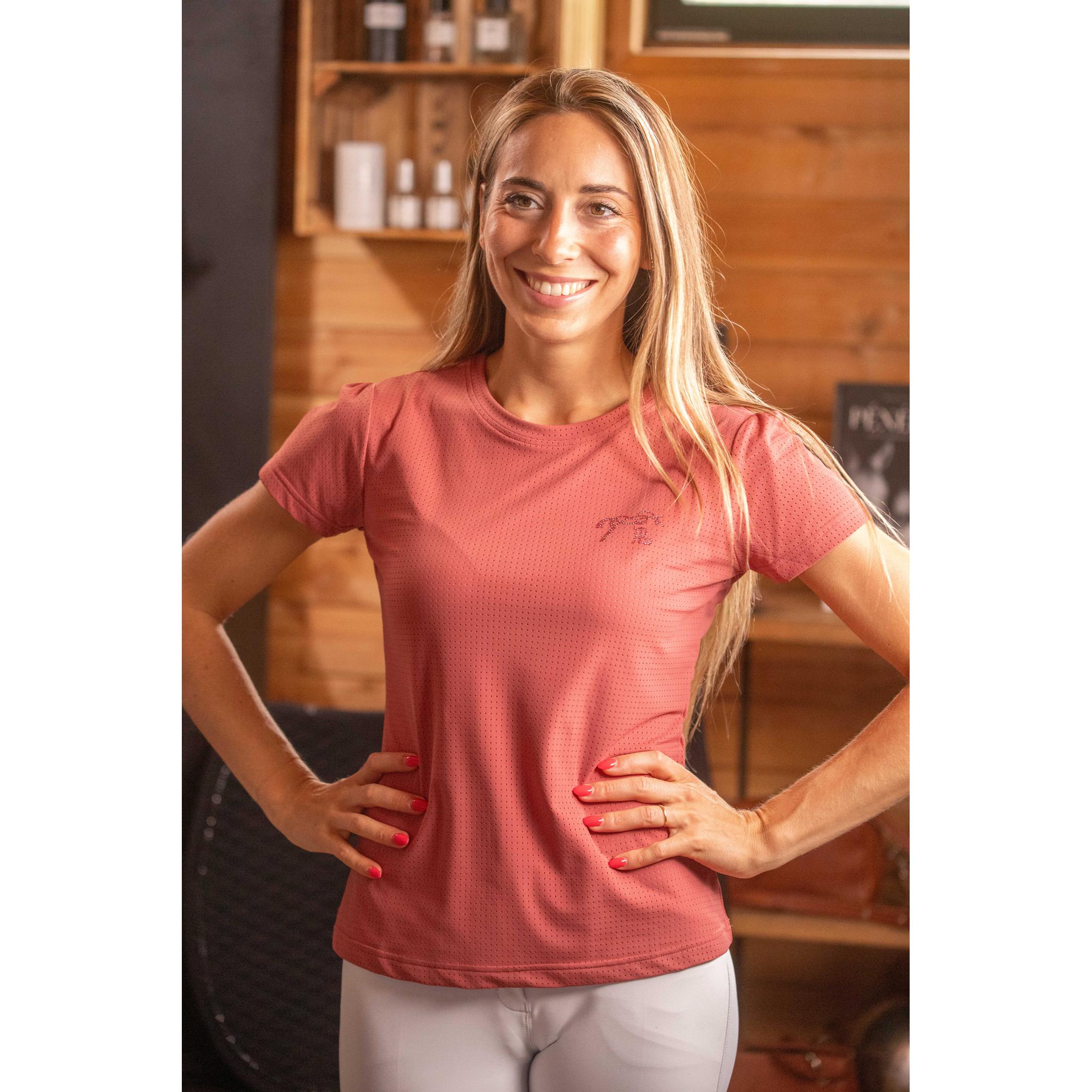 Penelope Techflo T-Shirt - Ladies Terracotta - 963430241_ambi_1