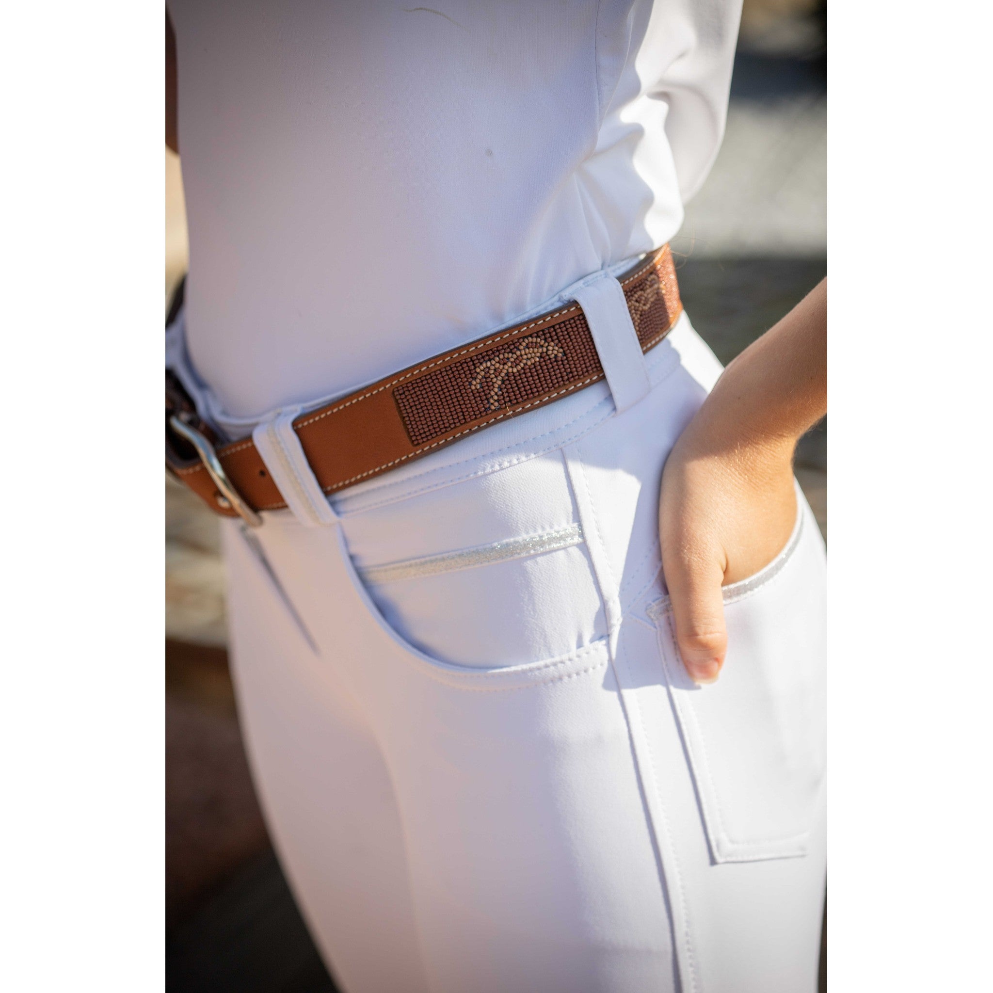 Penelope Pearlog Belt Cognac - 960015075_ambi_2