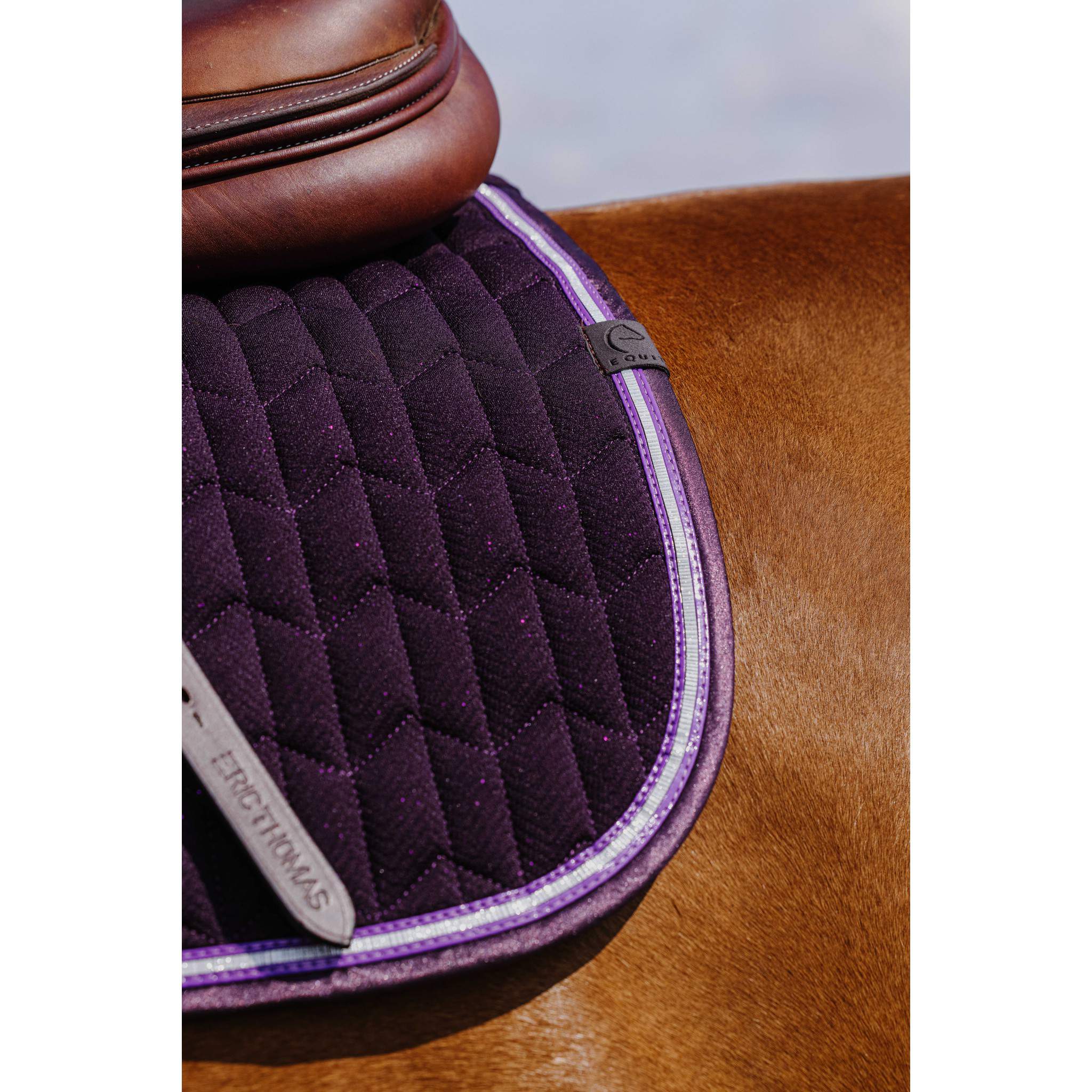 EQUITHÈME Éclat Saddle Pad - All purpose Purple 204008015