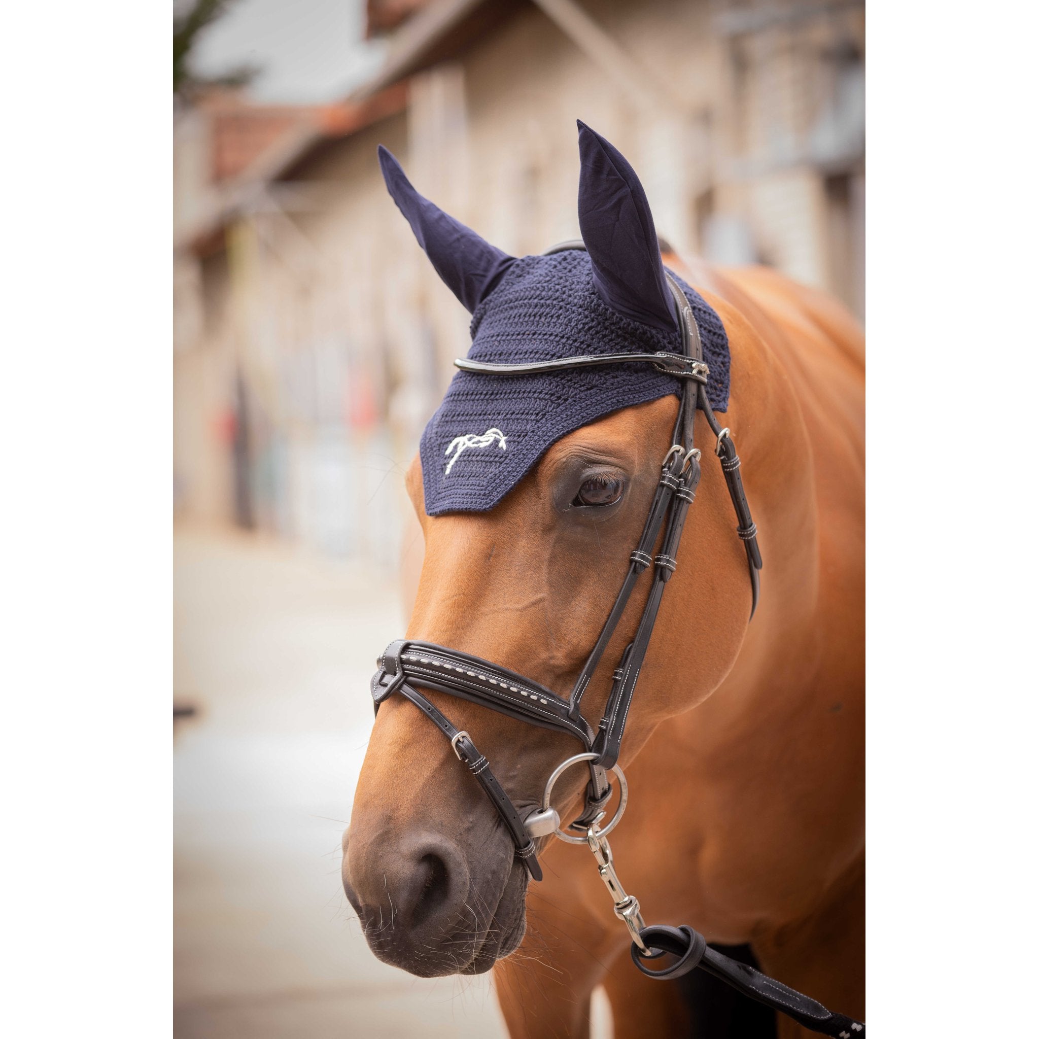 Penelope Cotton Fly Bonnet Navy blue - 306977071_ambi_1