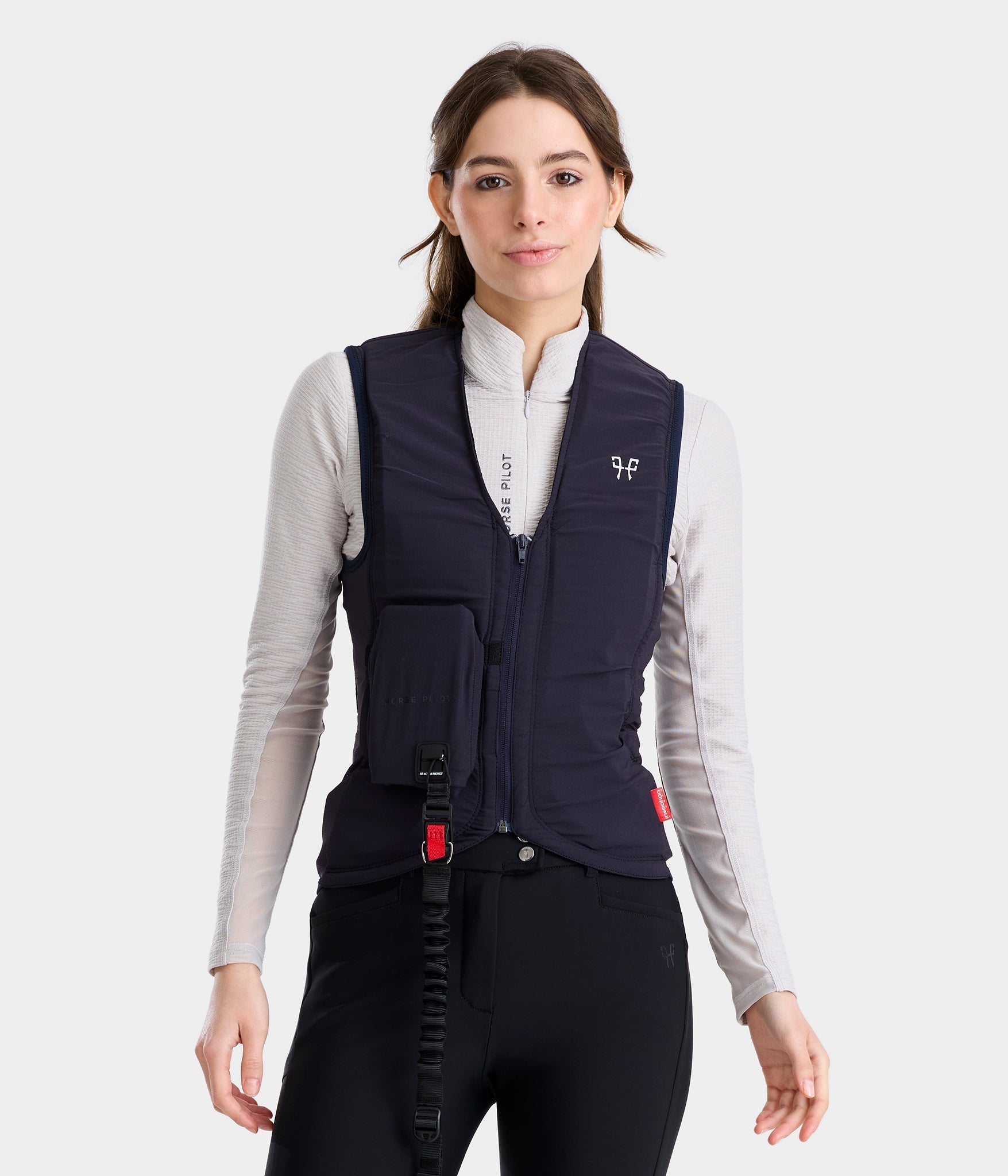 HORSE PILOT Equestrian safety airbag vest Twist'Air 2.0 - Black