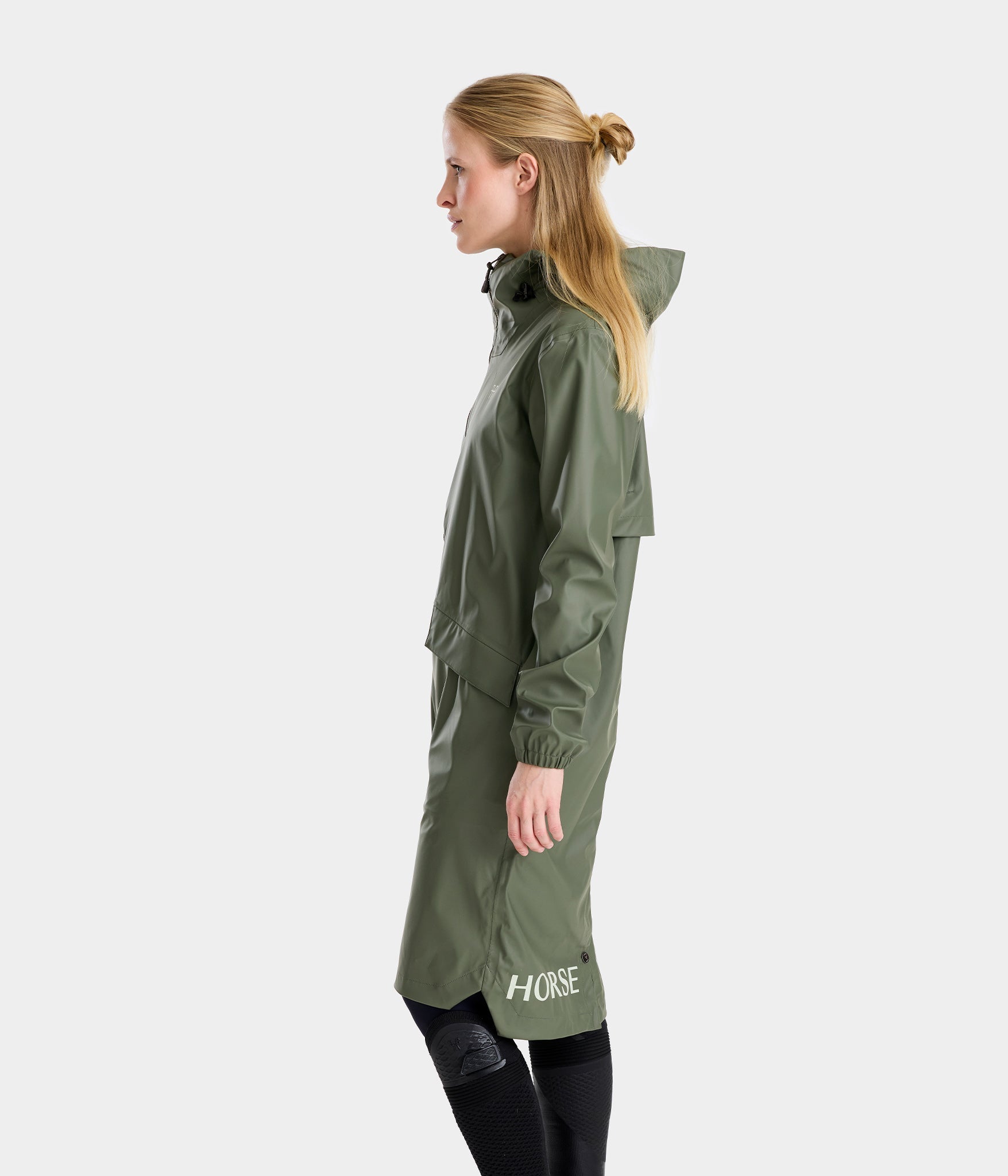 HORSE PILOT Long Raintech jacket Women - Forest Night