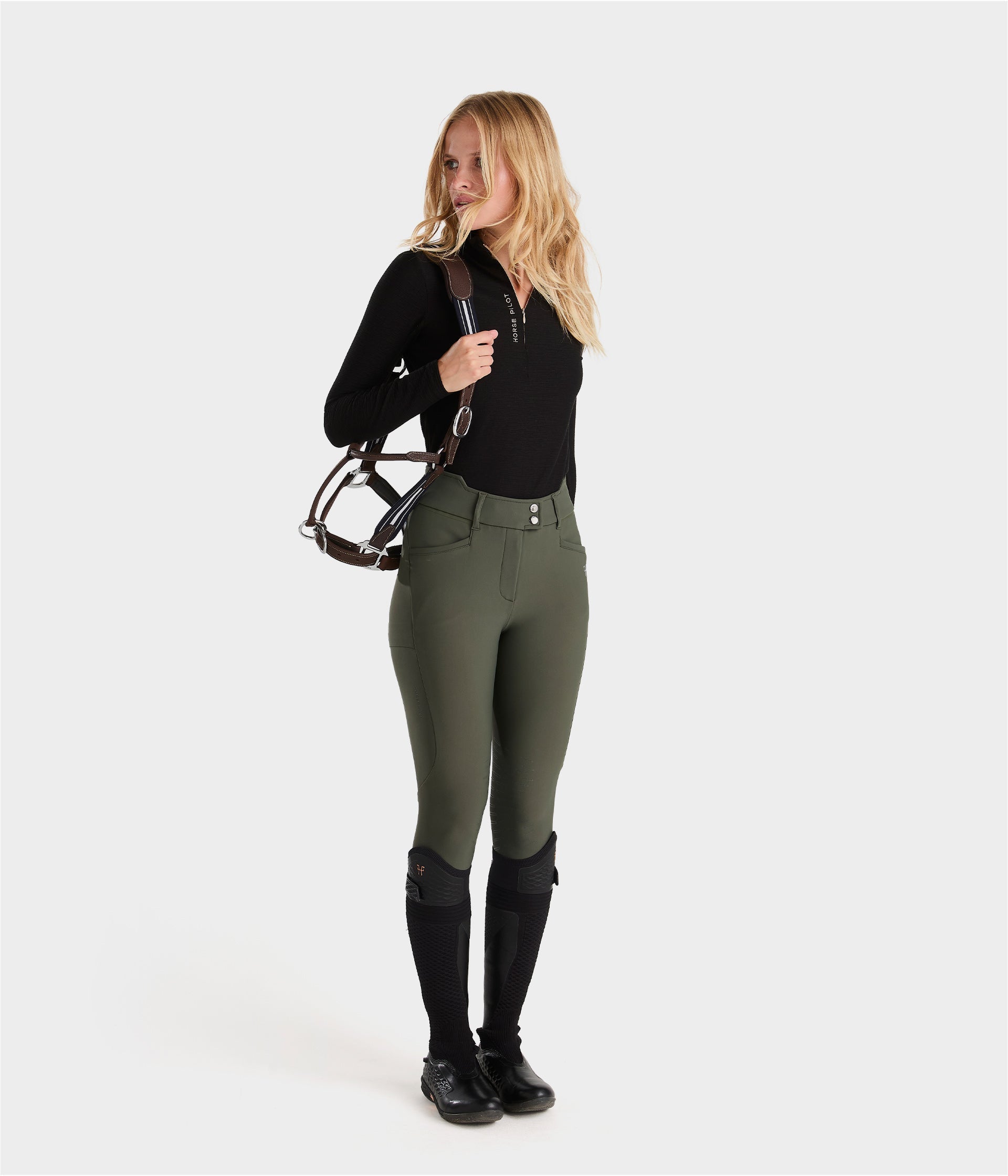 HORSE PILOT X perform ICONIC pant women - White
