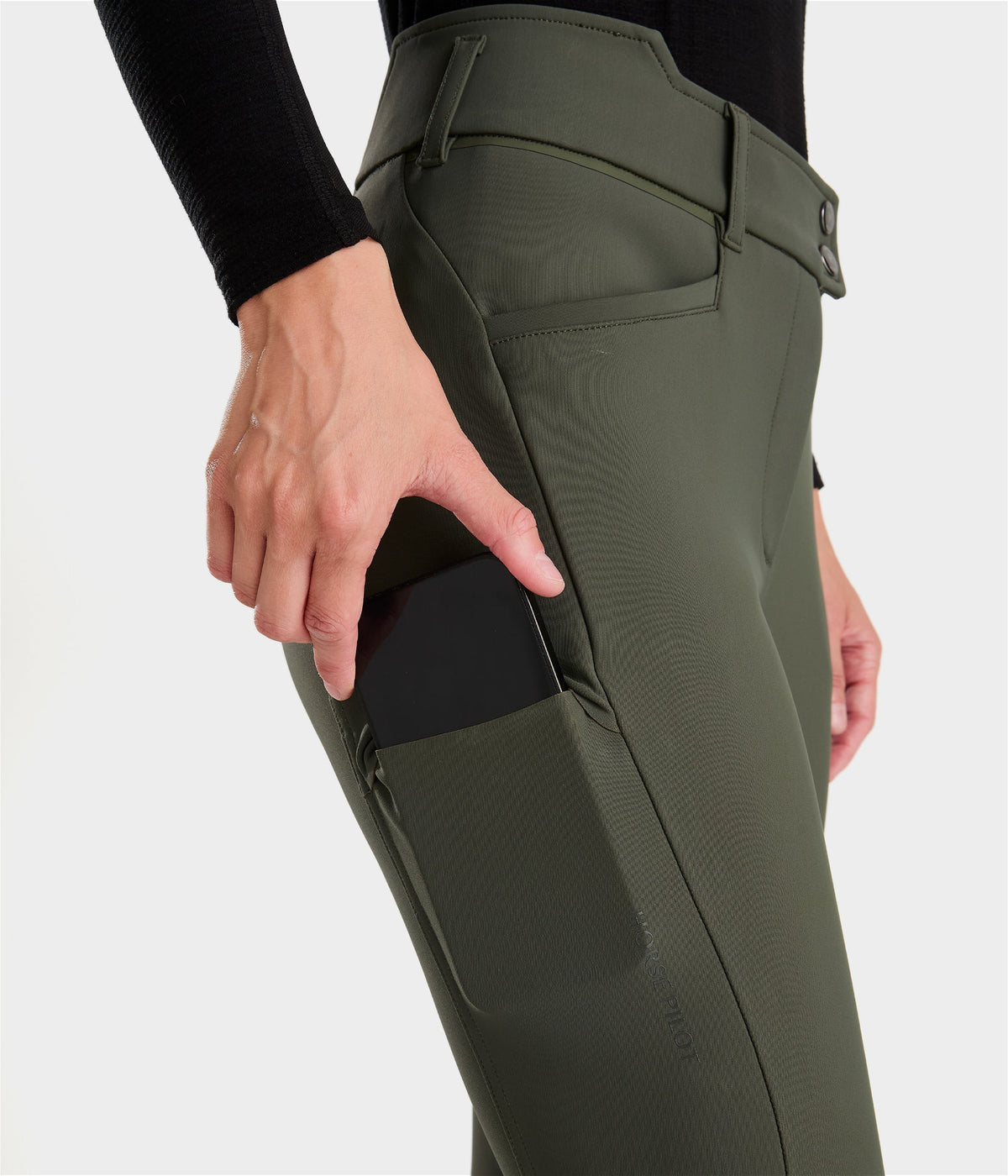 Horse Pilot X Perform Iconic Breeches Women - Forest Night