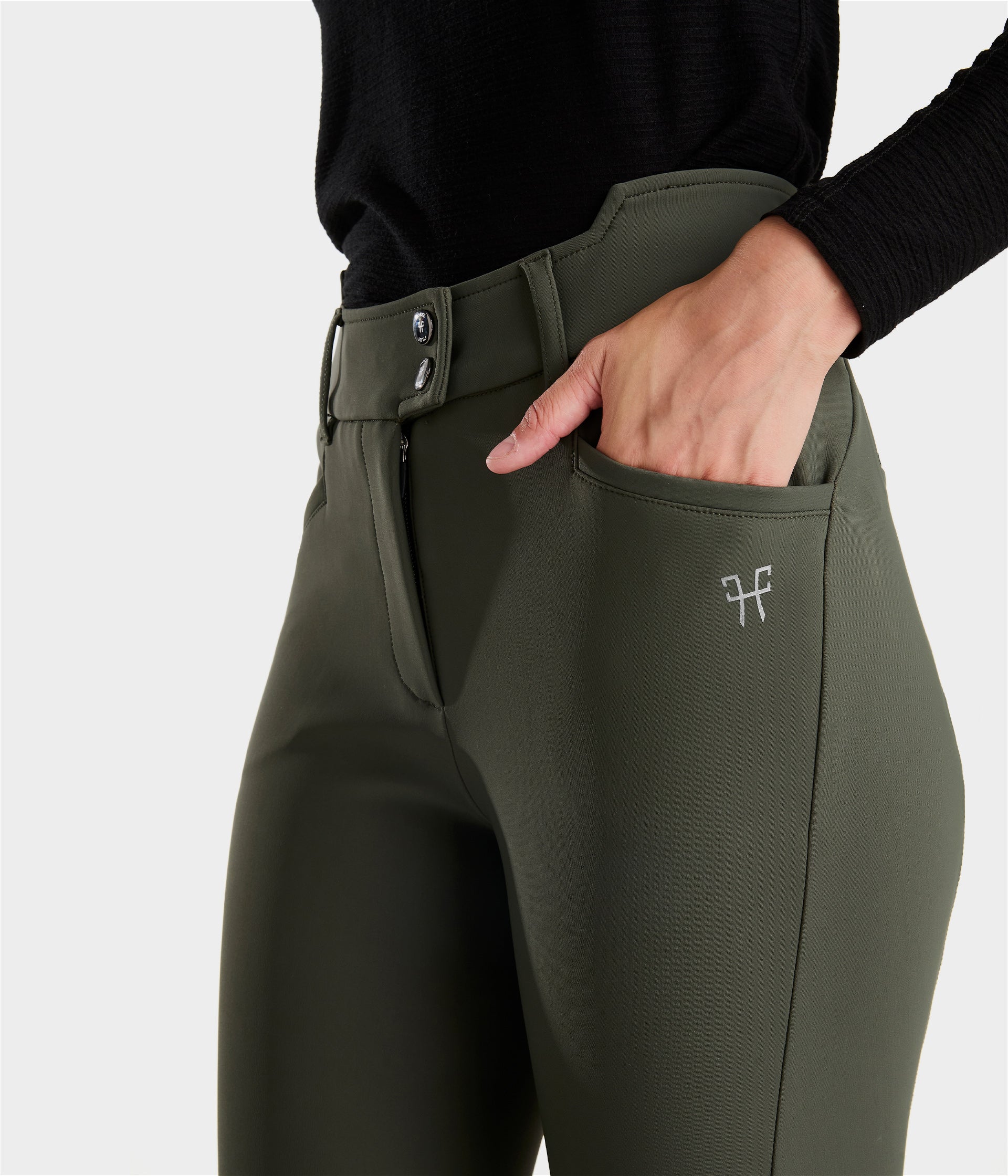 Horse Pilot X Perform Iconic Breeches Women - Forest Night