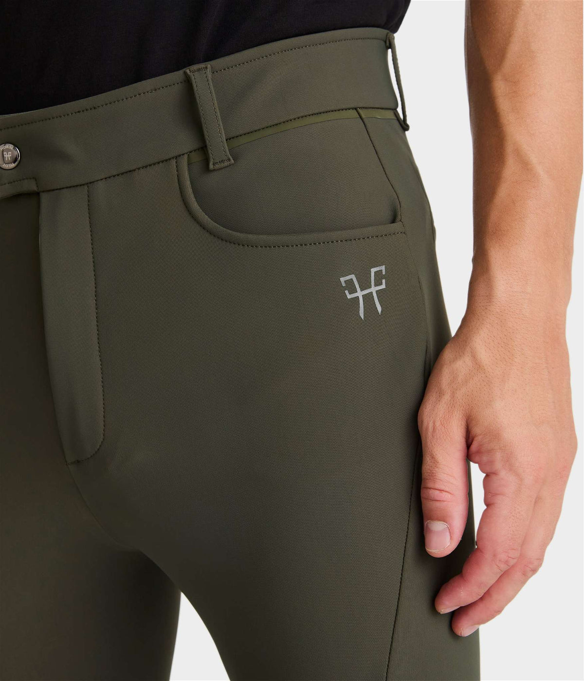 Horse Pilot X Perform Iconic Breeches Men - Forest Night